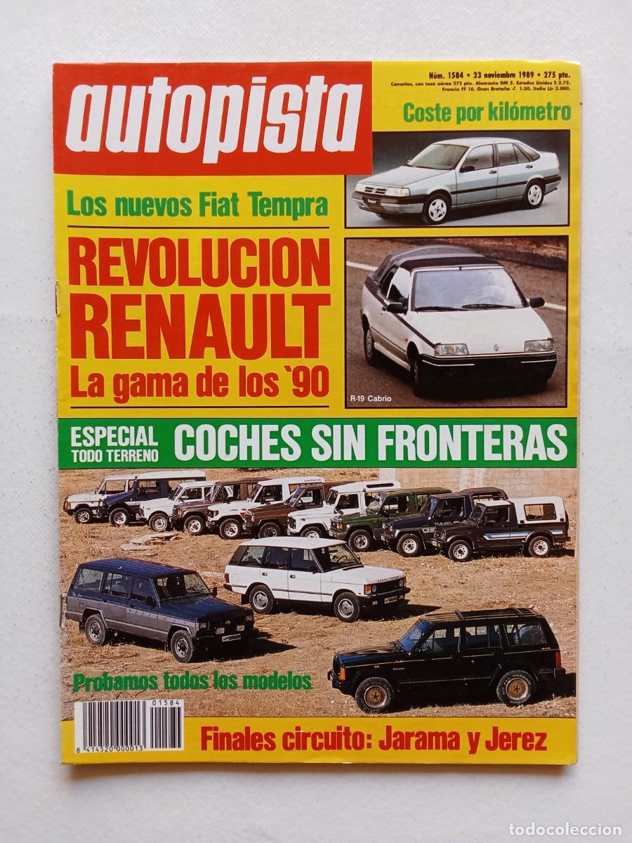 Coches: AUTOPISTA N&ordm; 1584 1989 FIAT TEMPRA RENAULT ESPECIAL TODO TERRENO JARAMA Y JEREZ HONDA ACCORD