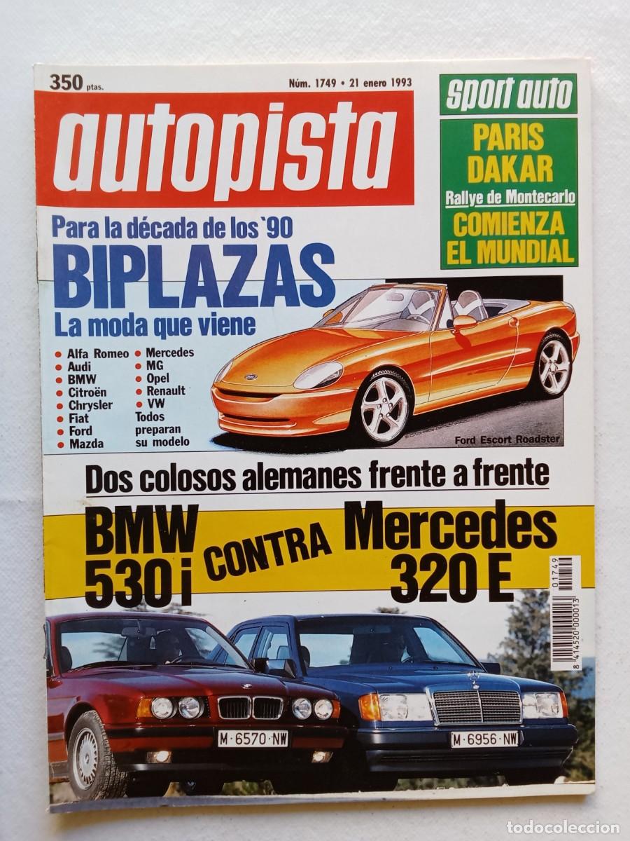 Auto: AUTOPISTA N&ordm; 1749 1993 PARIS DAKAR RALLYE MONTECARLO BMW 530i MERCEDES 320 E AUDI ALFA ROMEO MAZDA