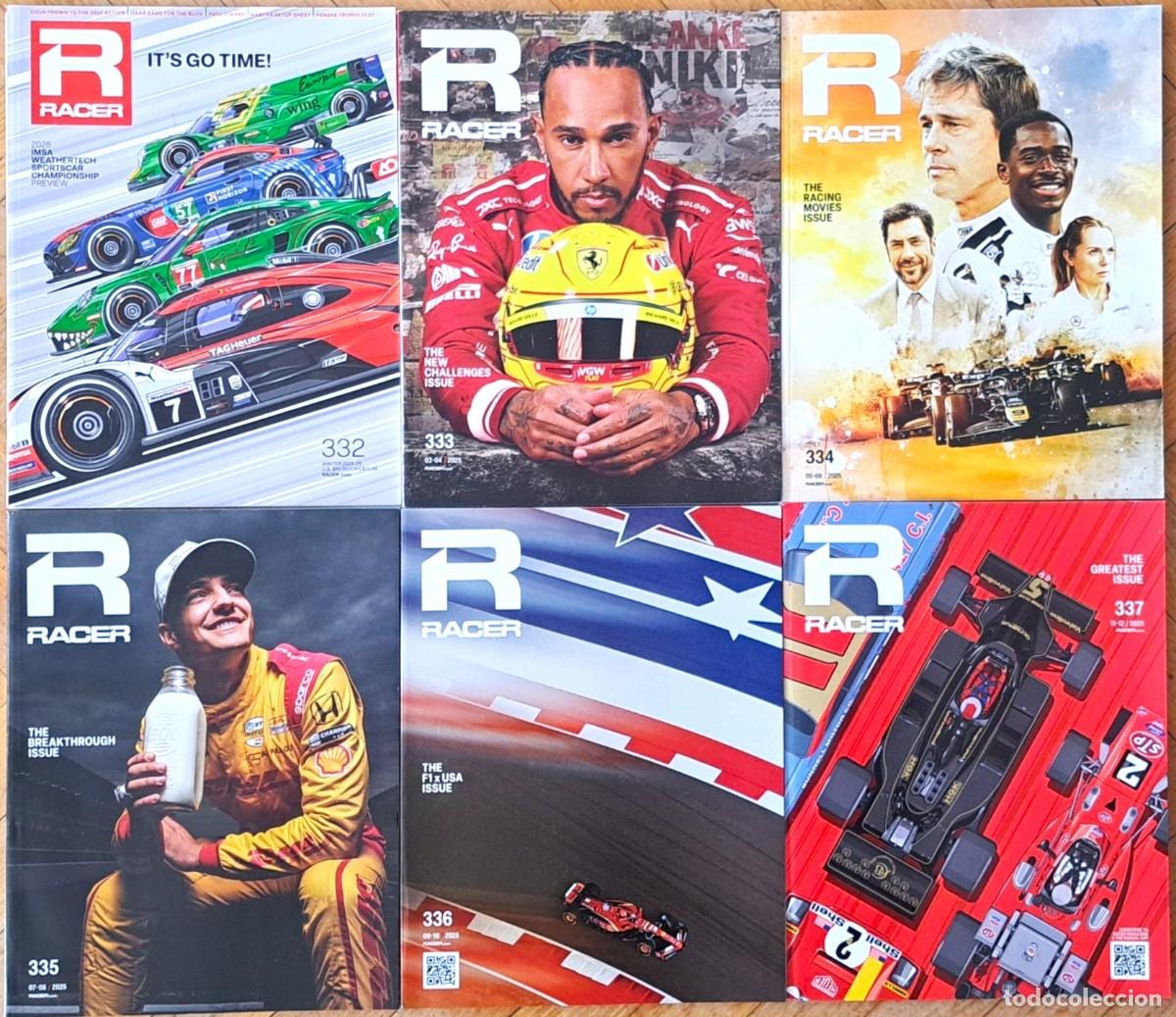 Coches: LOTE REVISTAS RACER MAGAZINE A&Ntilde;O 2025 COMPLETO (6 N&Uacute;MEROS) - PERFECTO ESTADO