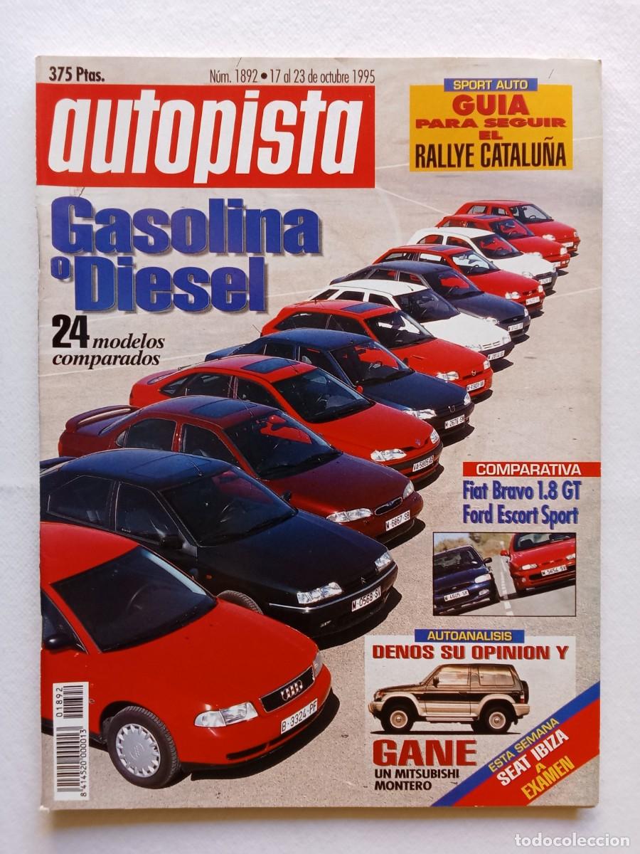Coches: AUTOPISTA N&ordm; 1892 1995 FIAT BRAVO FORD ESCORT MITSUBISHI MONTERO HONDA ARGENTO AUDI A4 SEAT TOLEDO