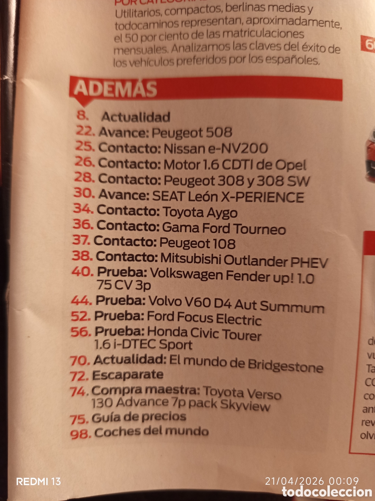 Coches: Revista COCHES N&uacute;m 56, agosto 2014 - Foto 3