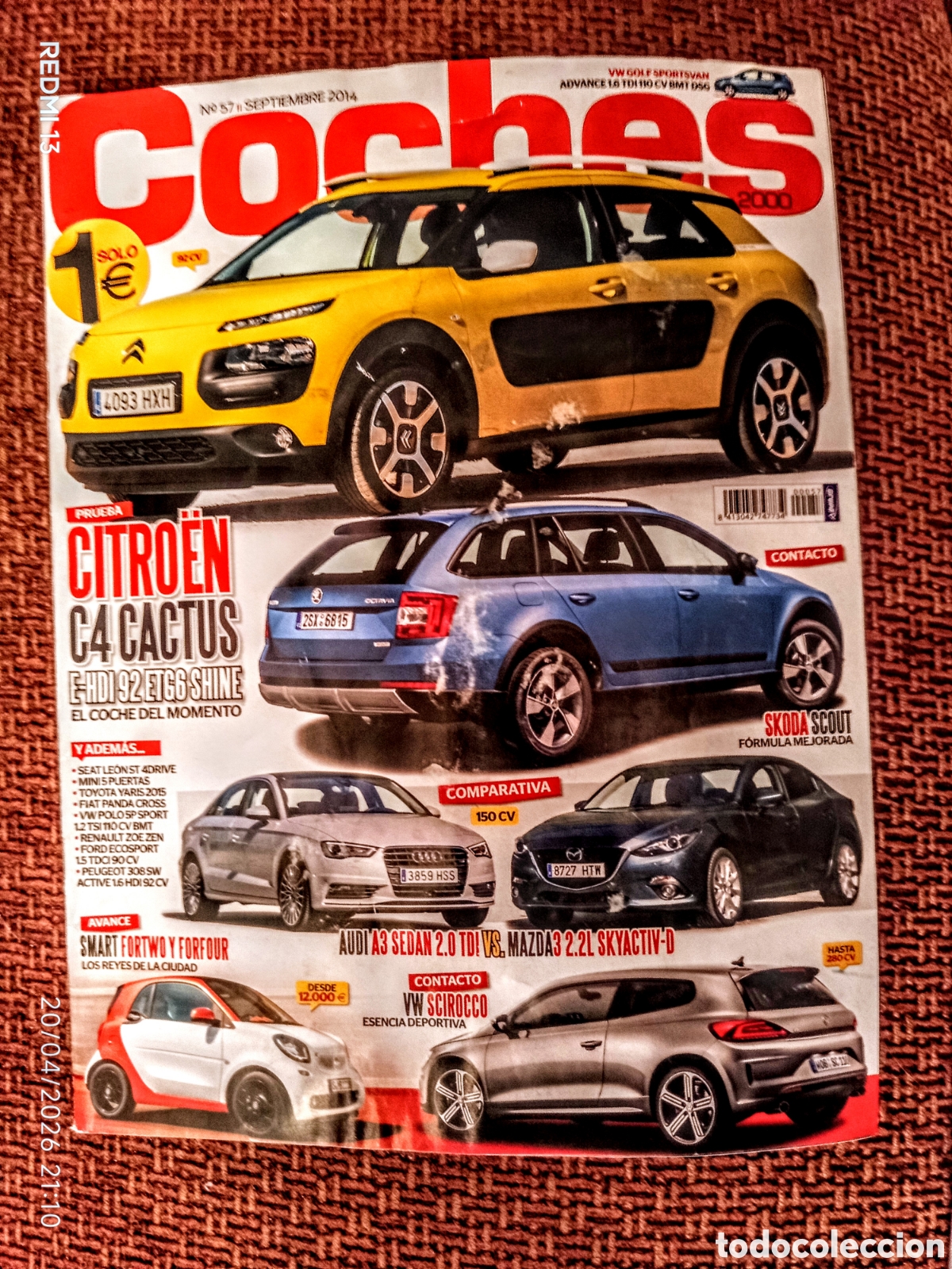 Coches: Revista COCHES N&uacute;m 57, sept 2014
