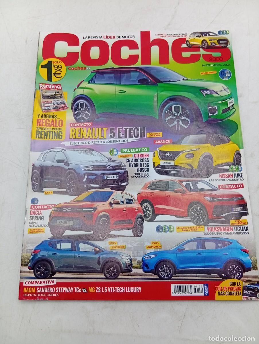 Coches: COCHES 2000. N&ordm; 172. A&Ntilde;O 2024. PRUEBA : CITRO&Euml;N C5 AIRCROSS. NISSAN JUKE. DACIA SPRING..... LEER.