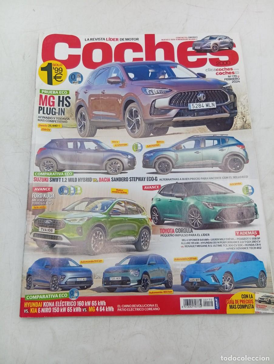 Coches: COCHES 2000. N&ordm; 170. A&Ntilde;O 2024. PRUEBA : MG HS PLUG-IN. SUZUKI SWIFT 1.2. DACIA SANDERO ECO.... LEER.