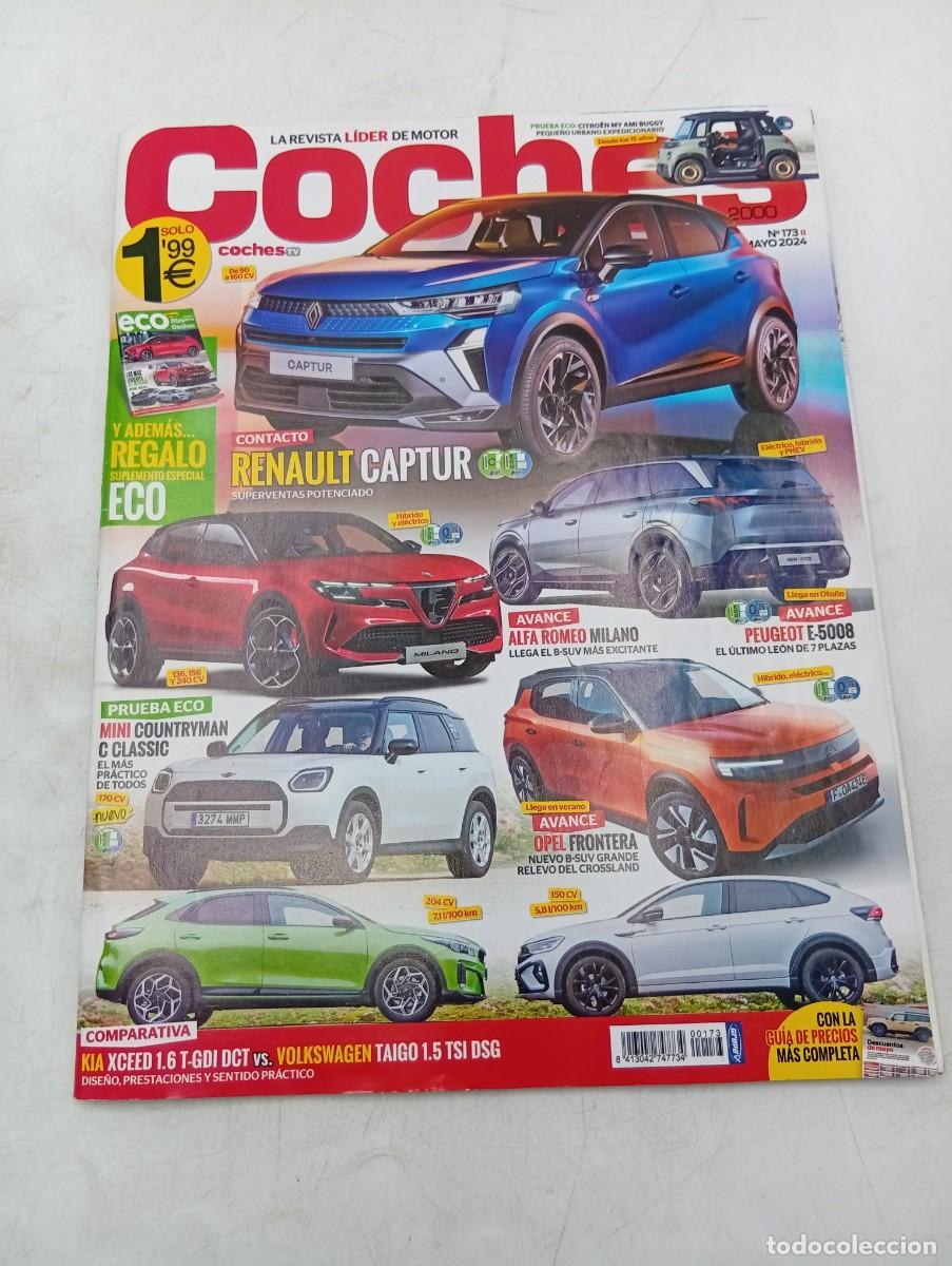 Coches: COCHES 2000. N&ordm; 173. A&Ntilde;O 2024. PRUEBA : MINI COUNTRYMAN. ALFA ROMEO MILANO. PEUGEOT E-5008... LEER.