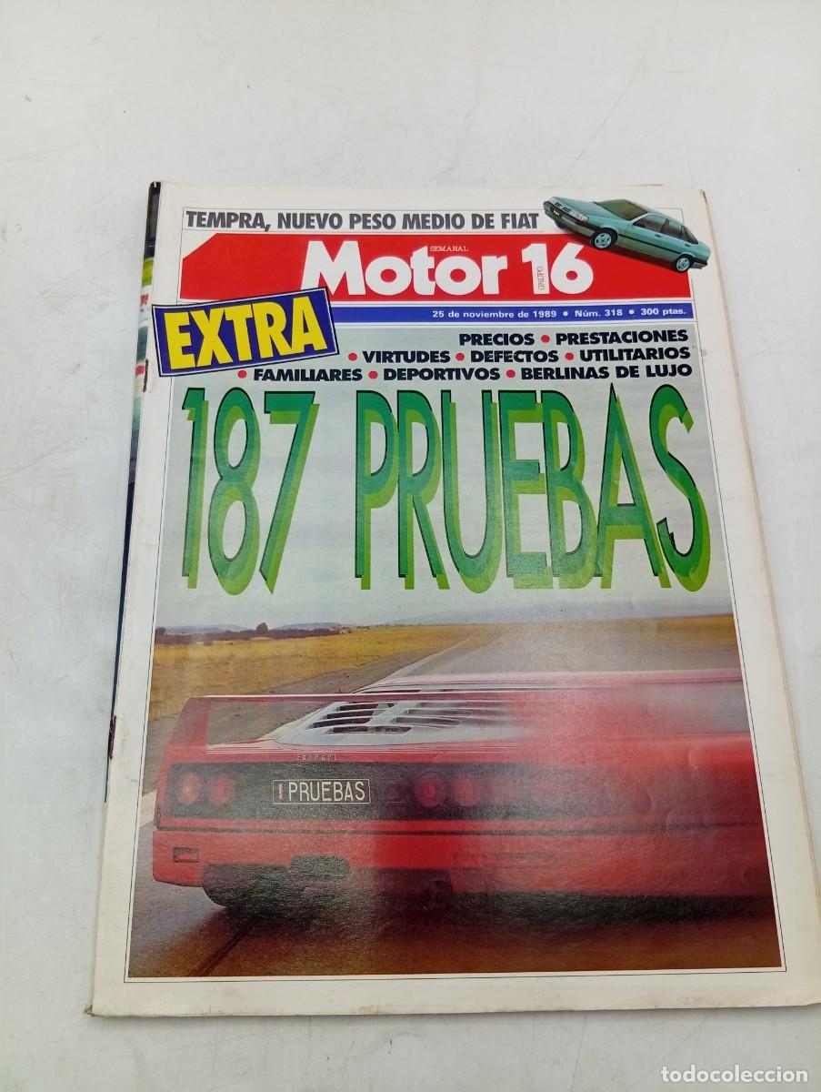 Coches: MOTOR 16. EXTRA. N&ordm; 318. A&Ntilde;O 1989. RENAULT 21. FIAT TEMPRA. VOLKSWAGEN JETTA. LANCIA DEDRA.. LEER.