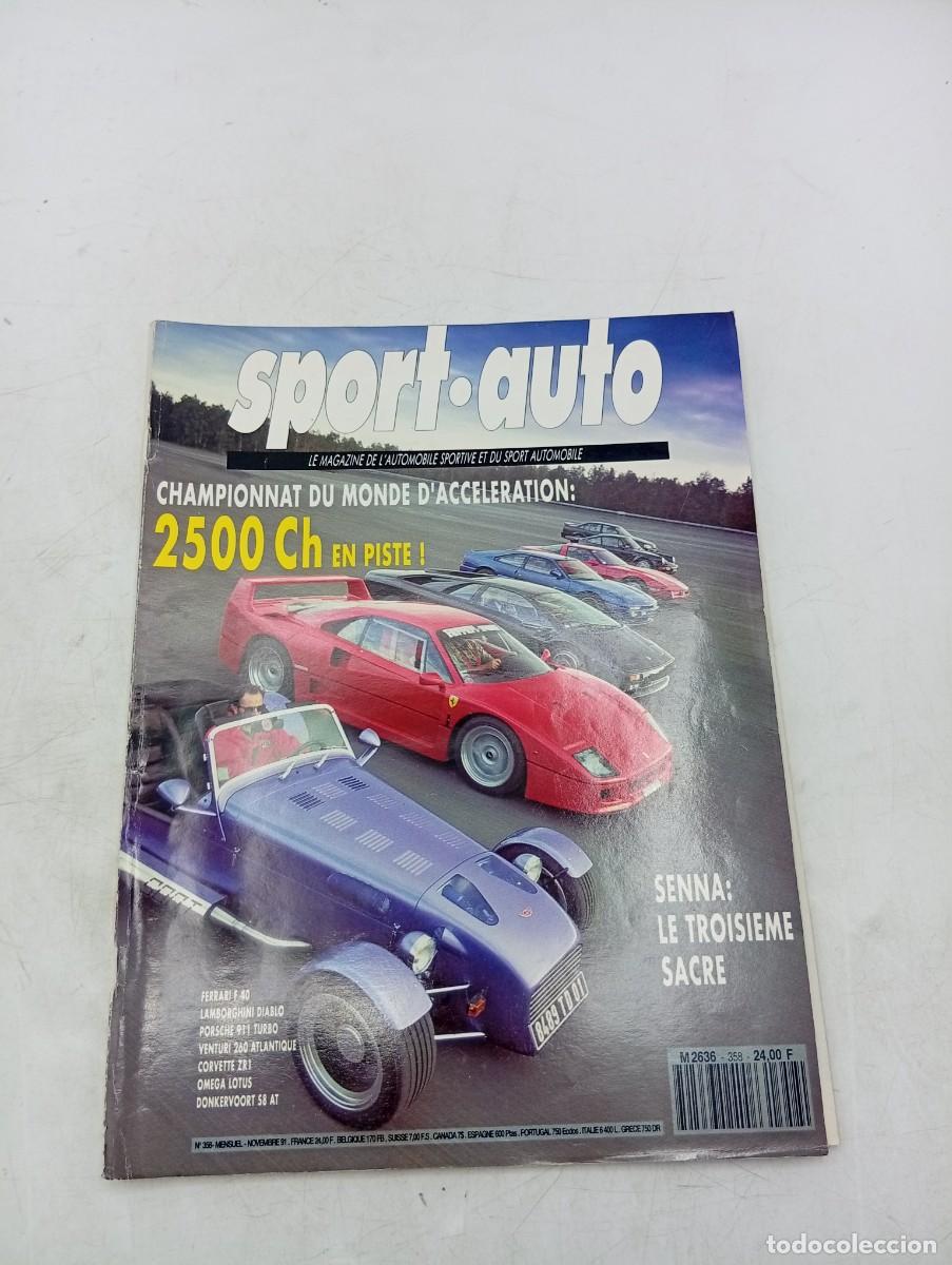Coches: SPORT AUTO. N&ordm; 358. A&Ntilde;O 1991. FERRARI F 40. LAMBORGHINI DIABLO. PORSCHE 911 TURBO. OMEGA ..... LEER