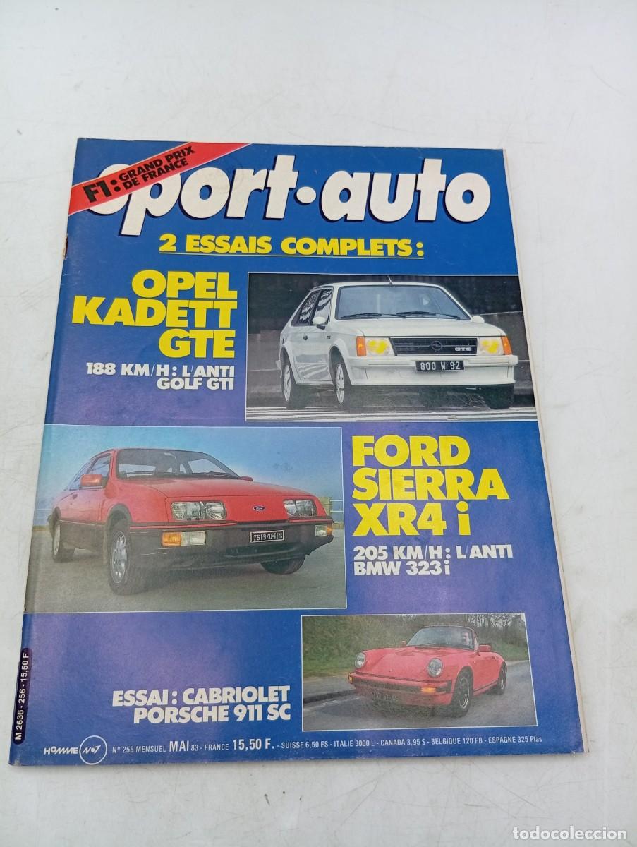Coches: SPORT AUTO. N&ordm; 256. A&Ntilde;O 1983. OPEL KADETT GTE. FORD SIERRA XR4. BMW 323I. CABRIOLET PORSCHE ... LEER