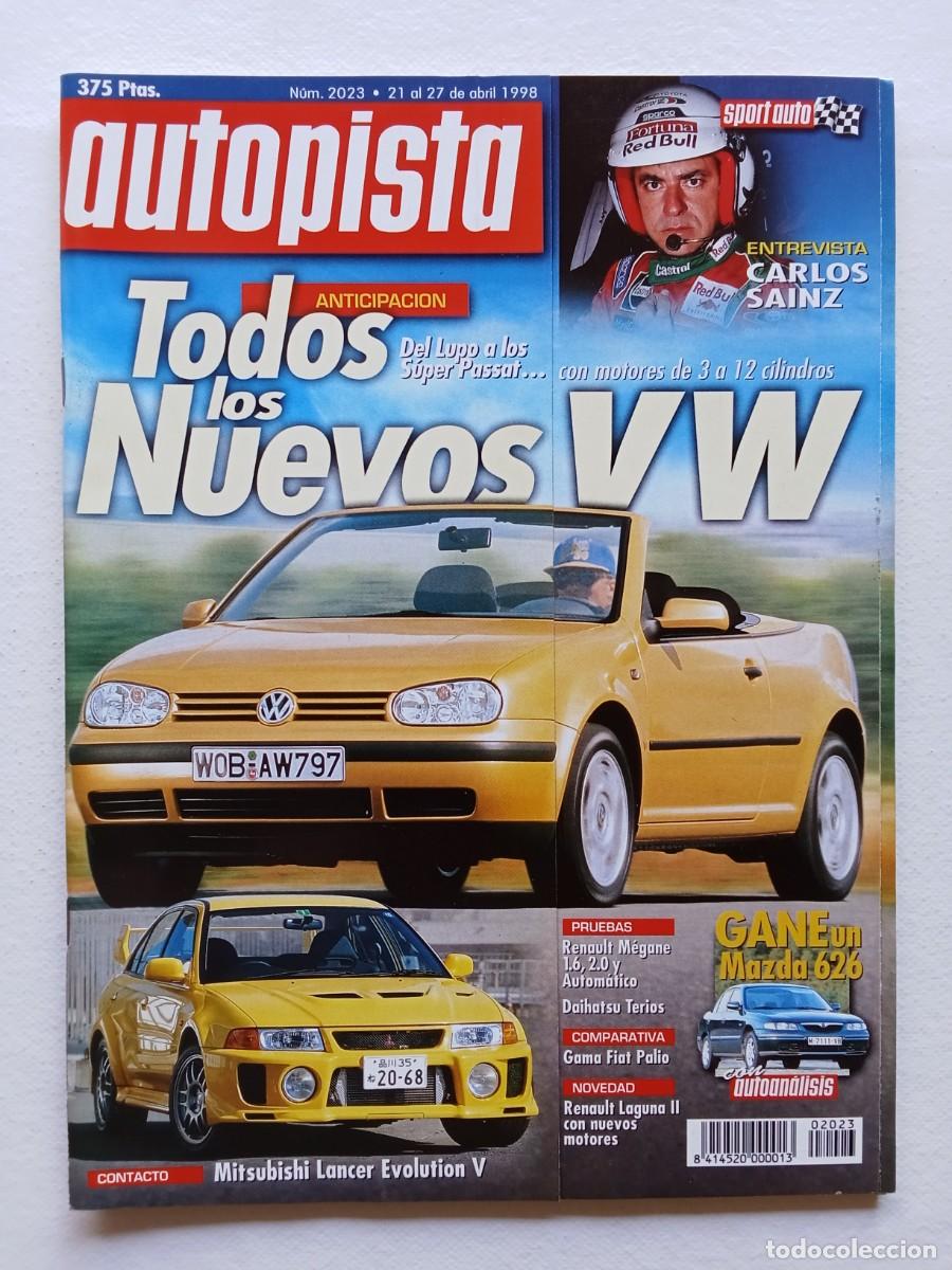 Coches: AUTOPISTA N&ordm; 2023 1998 CARLOS SAINZ MITSUBISHI LANCER EVOLUTION V FIAT PALIO VOLKSWAGEN RALLYES TIER