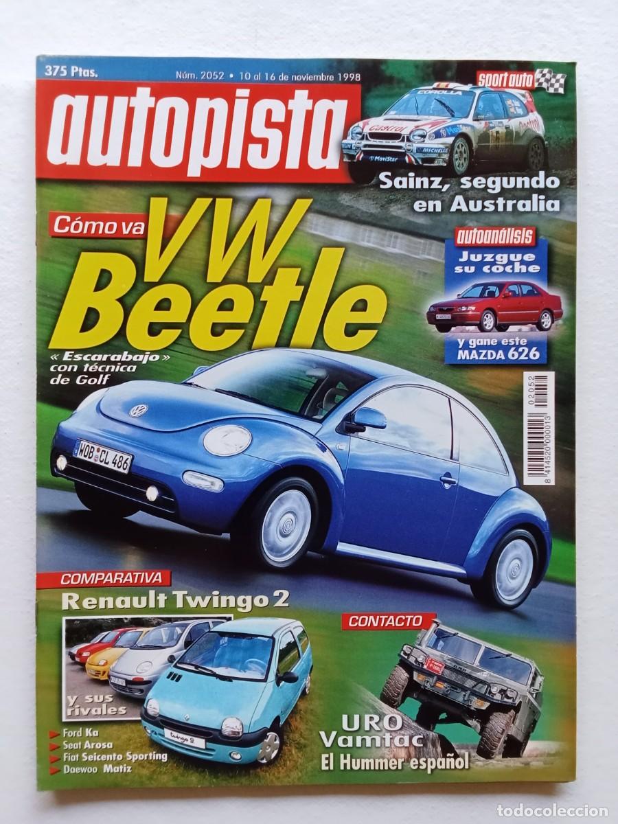 Coches: AUTOPISTA N&ordm; 2052 1998 VOLKSWAGEN BEETLE CARLOS SAINZ FORD K SEAT AROSA FIAT SEICENTO SPORTING