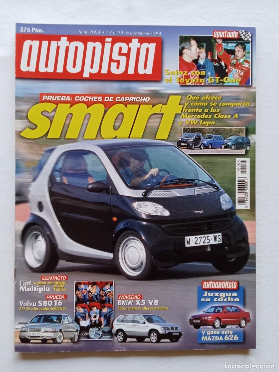 Coches: AUTOPISTA N&ordm; 2053 1998 CARLOS SAINZ FIAT MULTIPLA VOLVO S80 T6 BMW X5 V8 MITSUBISHI MONTERO