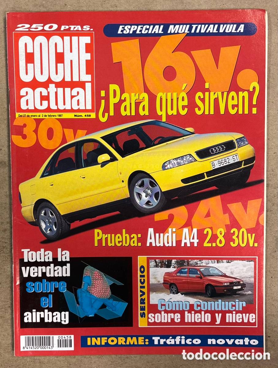 Coches: COCHE ACTUAL N&deg; 458 (1997). AUDI A4 2.8 30v., MAZDA MPV, OPEL VECTRA CARAVAN, FIST MAREA 2.4 TD,&hellip;