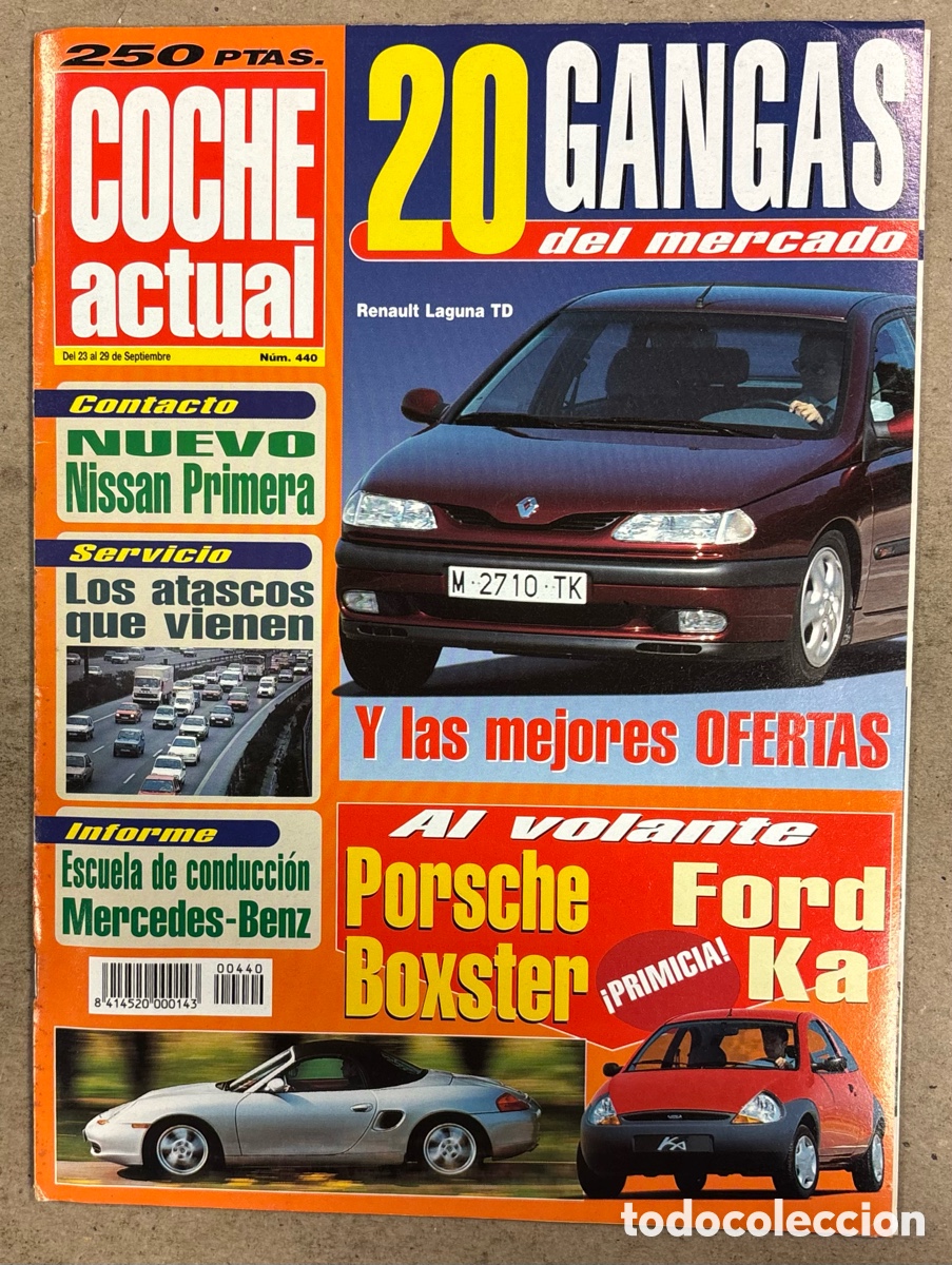Coches: COCHE ACTUAL N&deg; 440 (1996). PORSCHE BOXSTER, FORD KA, NISSAN PRIMERA, FIAT BRAVO Y BRAVA,&hellip;