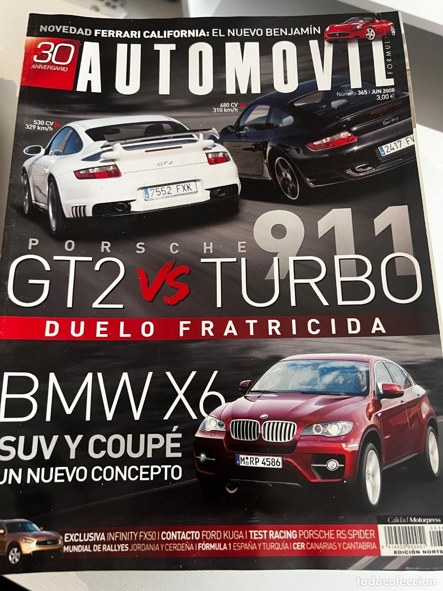 Coches: AUTOM&Oacute;VIL. N&deg; 365. JUNIO 2008. PORSCHE 911 GT2 VS TURBO. BMW X6 SUV Y COUPE.