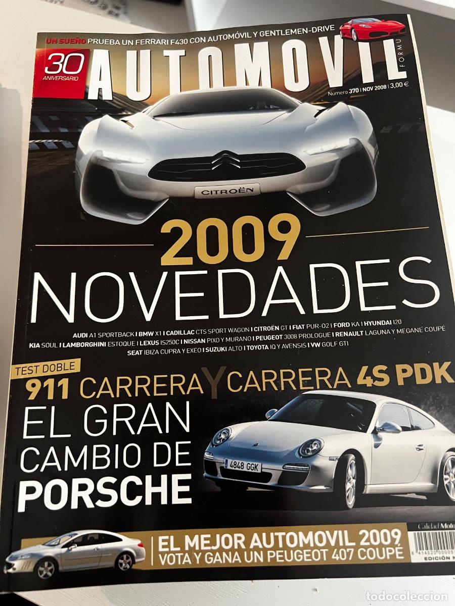 Coches: AUTOM&Oacute;VIL. N&deg; 370. NOVIEMBRE 2008. NOVEDADES 2009. PORSCHE 911 CARRERA Y PORSCHE CARRERA 4S PDK.