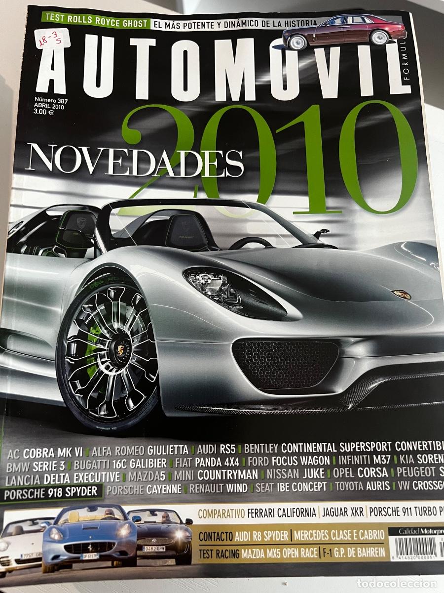 Coches: AUTOMOVIL. N&deg;387. ABRIL 2010. AUTOMOVIL NOVEDADES 2010. AC COBRA MK VI. ALFA ROMEO GIULIETTA.