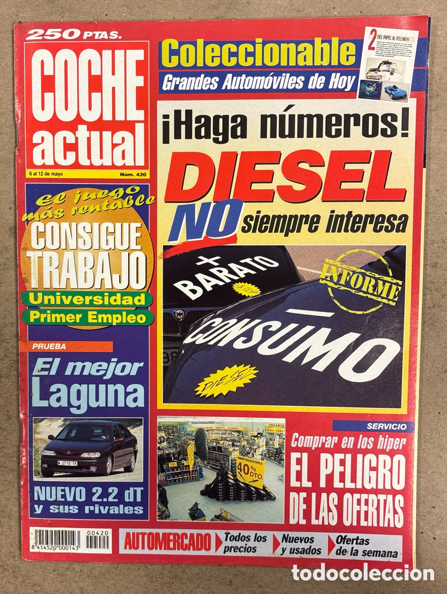 Coches: COCHE ACTUAL N&deg; 420 (1996). RENAULT LAGUNA 2.2, SIBARU IMPREZA,&hellip;