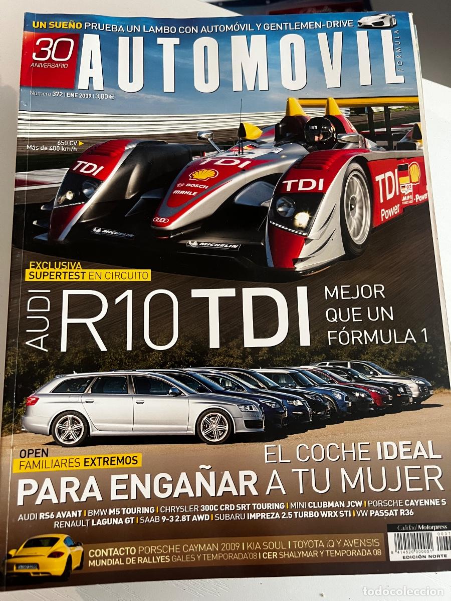 Coches: AUTOMOVIL. N&deg;372. ENERO 2009. AUDI R10 TDI. AUDI RS6 AVANT. BMW M5 TOURING. LEER.