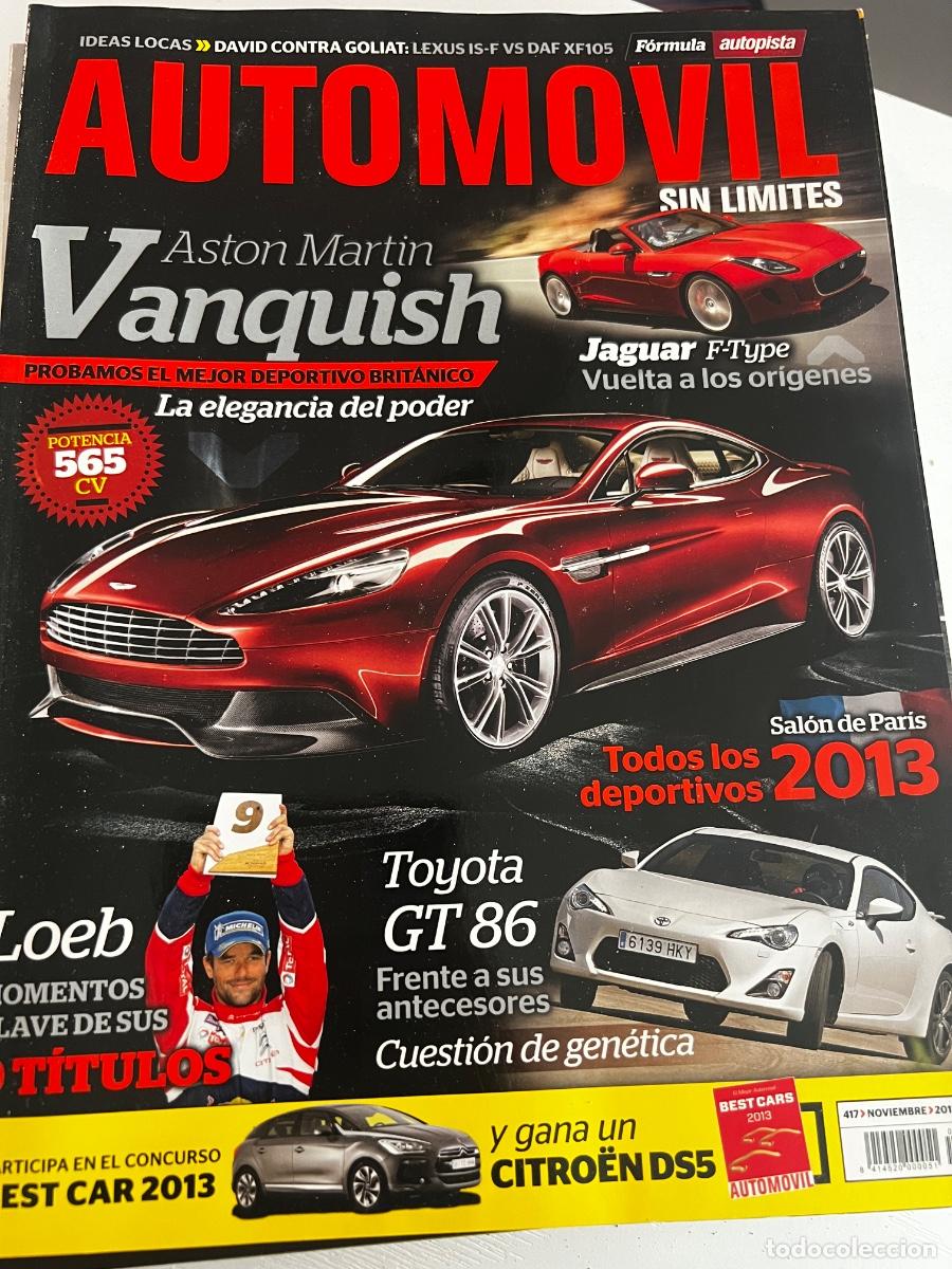Coches: AUTOMOVIL. N&ordm; 417. A&Ntilde;O 2012. ASTON MARTIN. VANQUISH. JAGUAR F-TYPE. TOYOTA GT 86. LEER