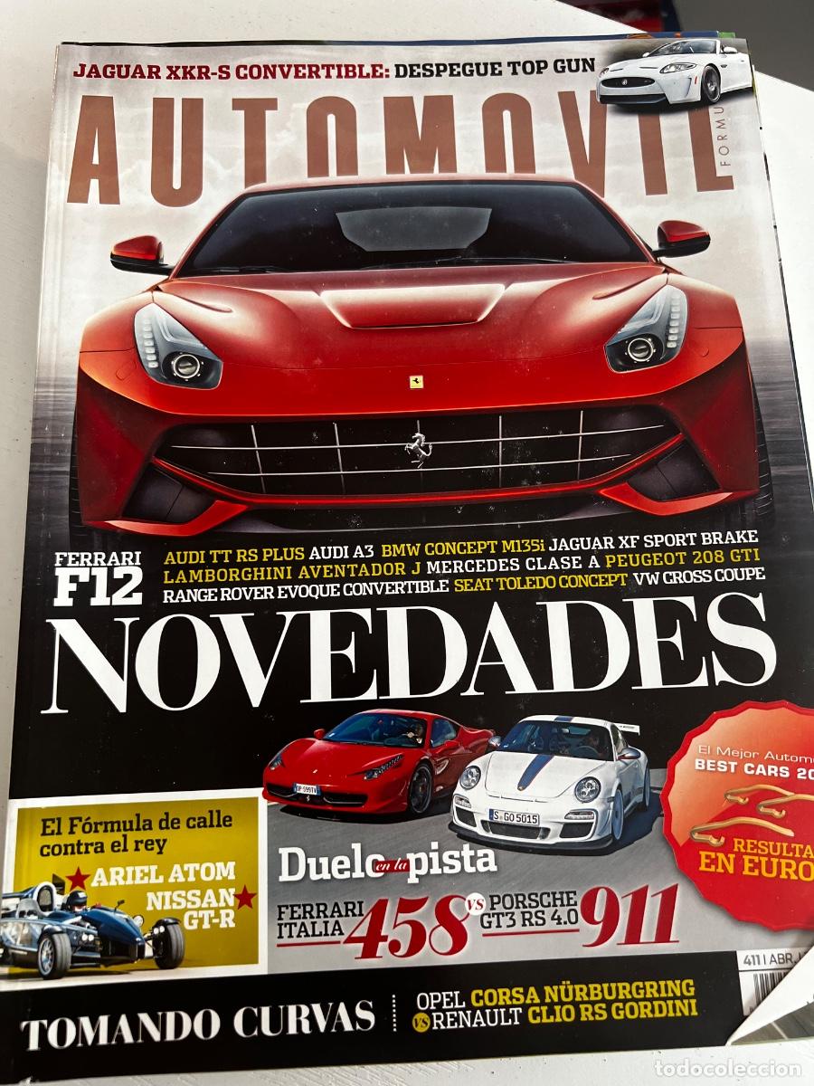Coches: AUTOMOVIL. N&ordm; 411. A&Ntilde;O 2012. FERRARI F12. FERRARI 458 VS PORSCHE 911 GT3 RS 4.0. LEER