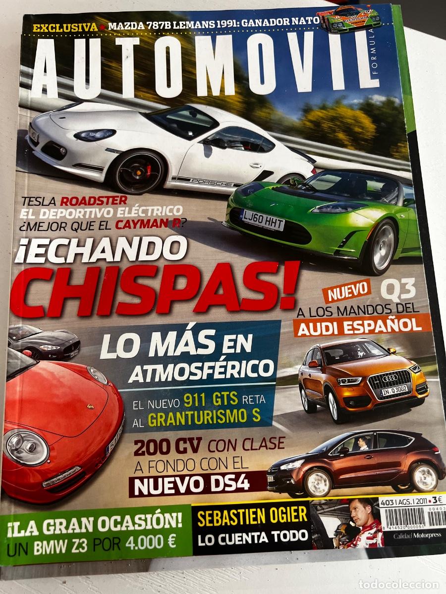 Coches: AUTOMOVIL. N&ordm; 403. A&Ntilde;O 2011. AUDI Q3. TESLA ROADSTER. NUEVO CITROEN DS4. LEER.
