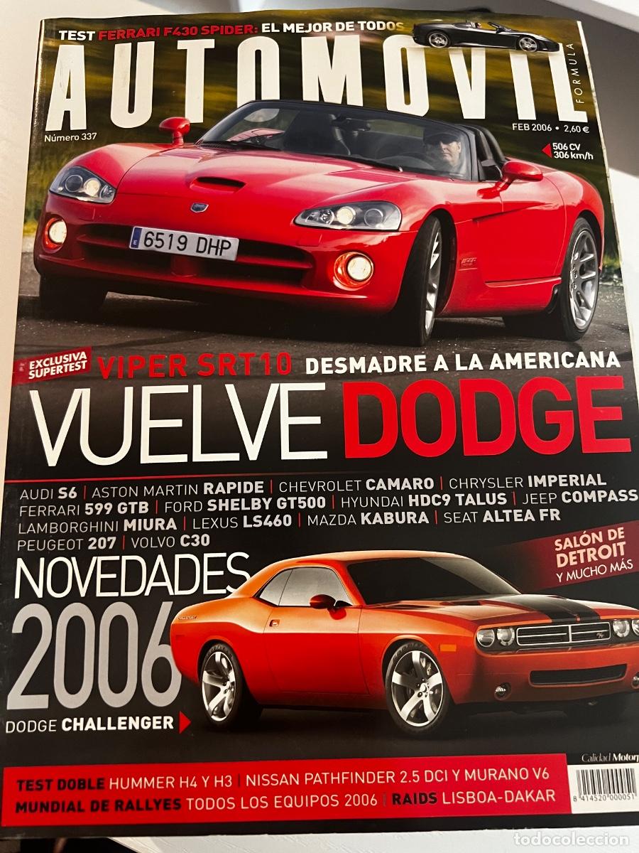 Coches: AUTOM&Oacute;VIL. N&deg; 337. FEBRERO 2006. VIPER SRT 10. DODGE CHALLENGER. HUMMER H4 y H3.