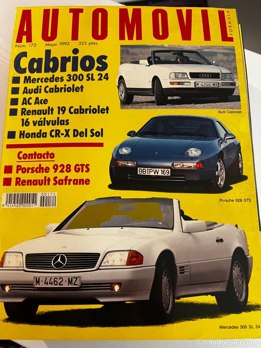 Coches: AUTOMOVIL. N&ordm; 172. A&Ntilde;O 1992. MERCEDES 300 S.L. 24. AUDI CABRIOLET. AC ACE