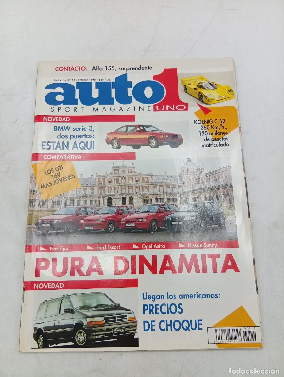 Coches: AUTO SPORT 1. N&ordm; 116. A&Ntilde;O 1992. BMW SERIE 3. FIAT TIPO. FORD ESCORT. OPEL ASTRA. NISSAN SUNNY.. LEER