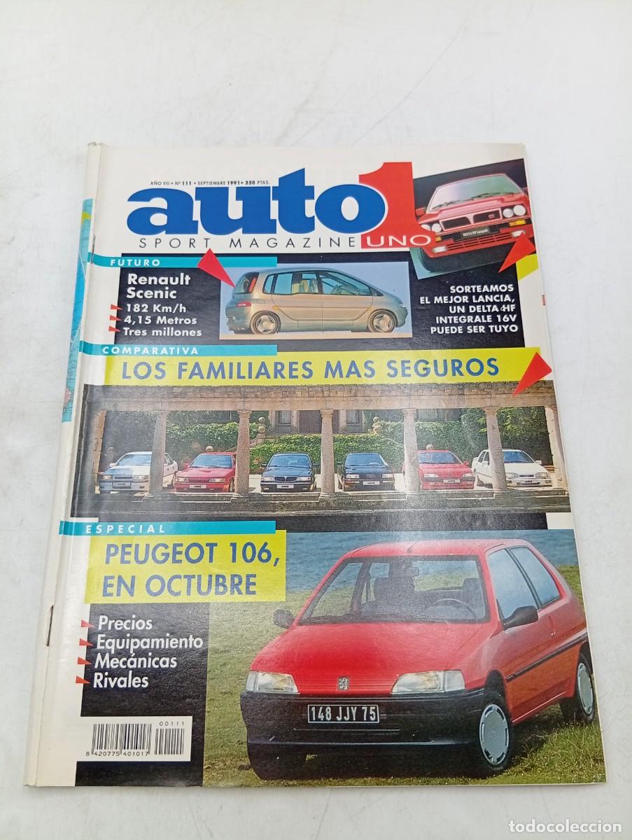 Coches: AUTO SPORT 1. N&ordm; 111. A&Ntilde;O 1991. RENAULT SCENIC. PEUGEOT 106. LANCIA DELTA 16V. OPEL VECTRA.. LEER