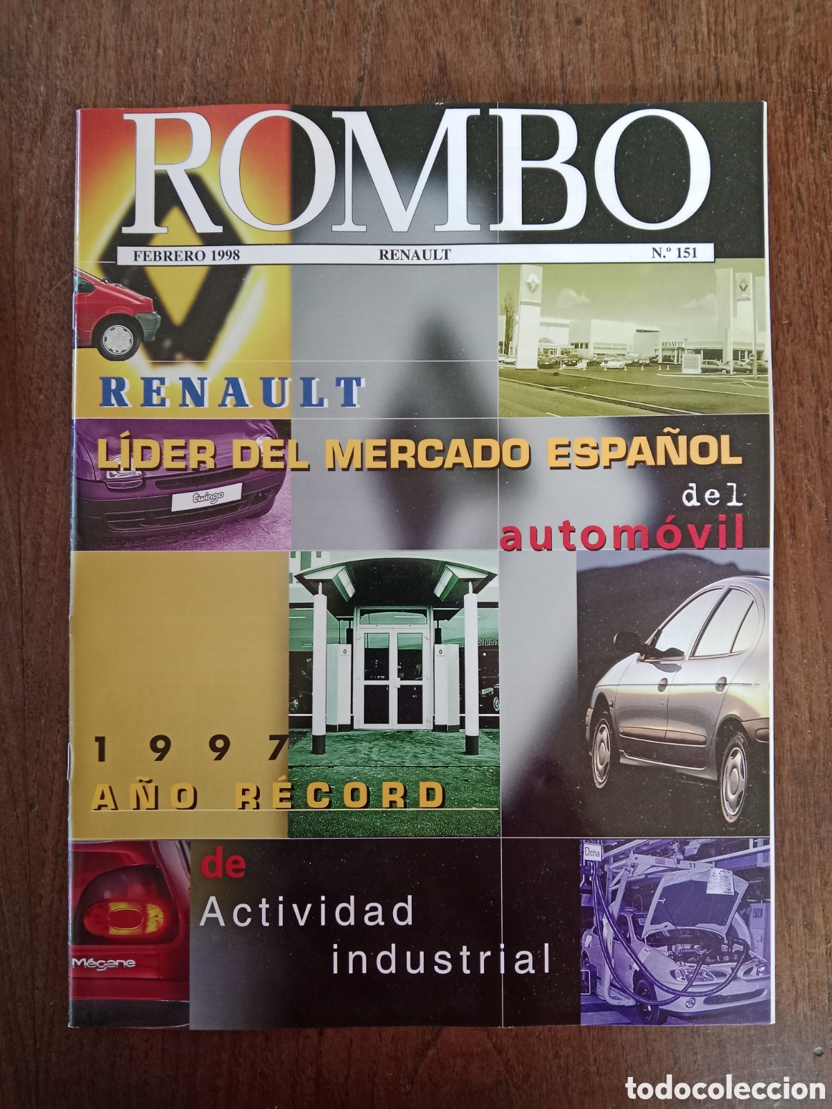Coches: Revista rombo n. 151 de 1998 autom&oacute;vil Renault