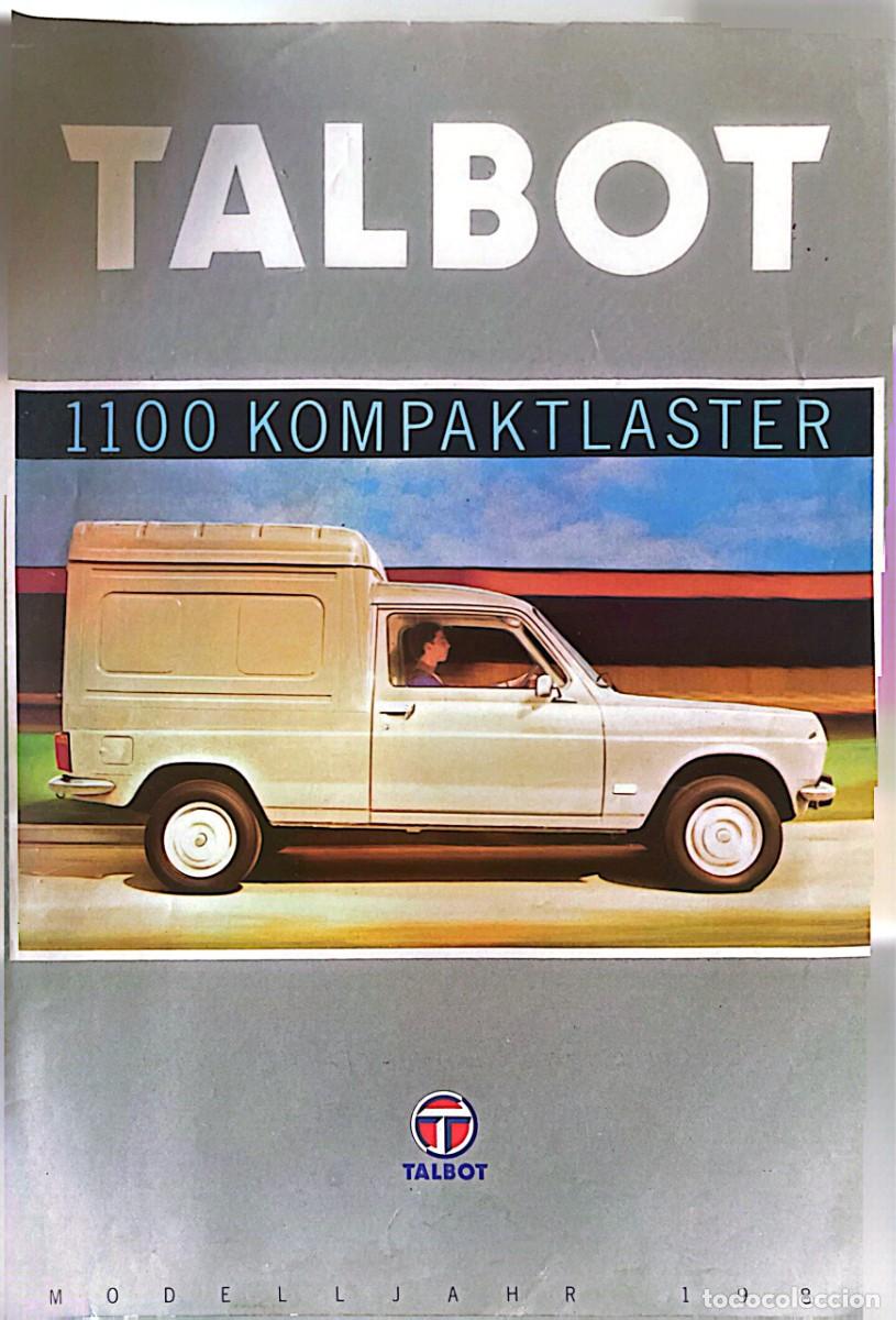 Coches: CAT&Aacute;LOGO TALBOT 1100 KOMPAKTLASTER