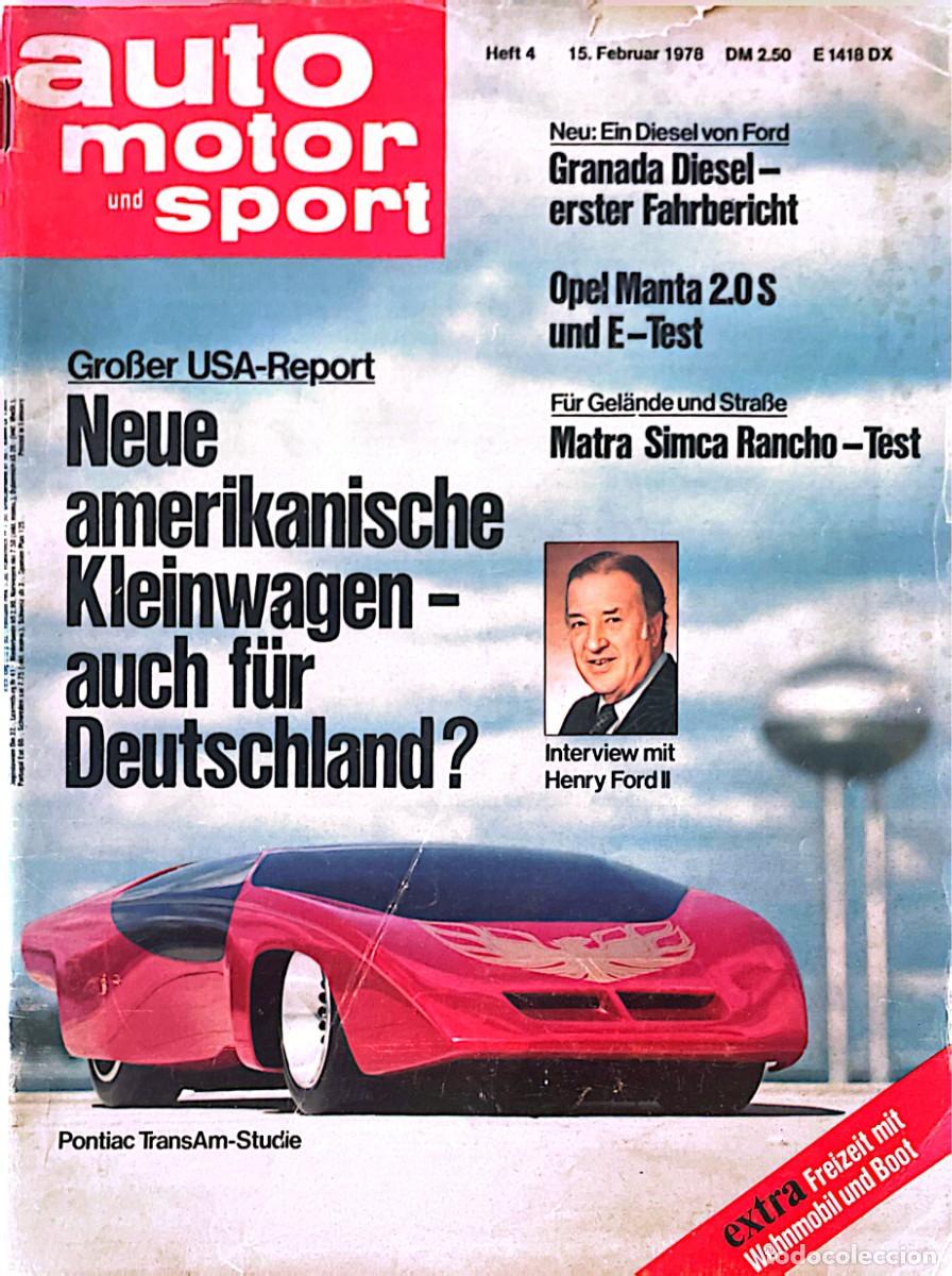 Coches: AUTO MOTOR UND SPORT. OPEL MATRA SIMCA