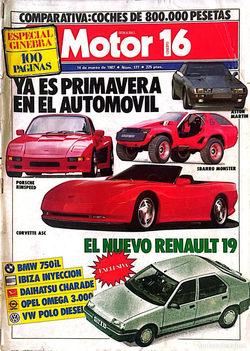 Coches: MOTOR 16. ASTON MARTIN. CORVETTE. SBARRO