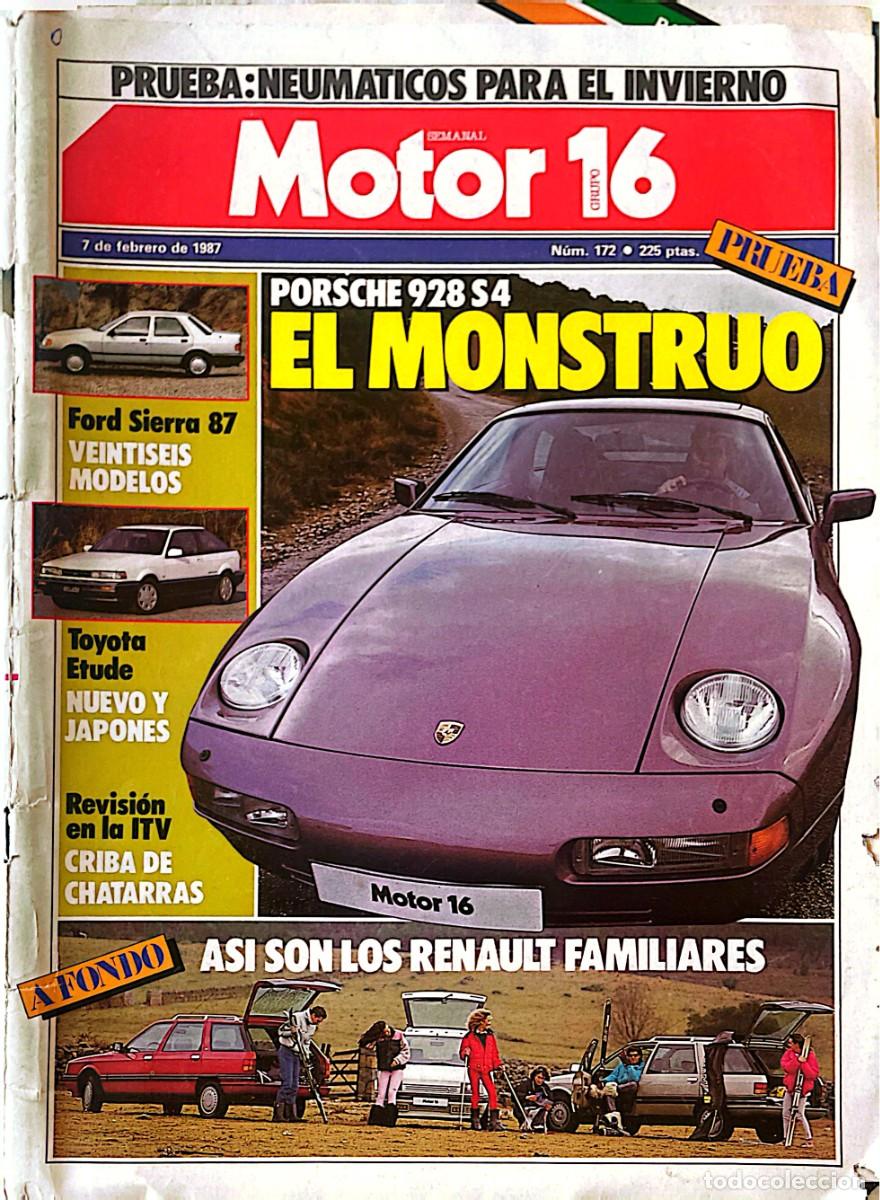 Coches: MOTOR 16. PORSCHE. FORD. TOYOTA. RENAULT