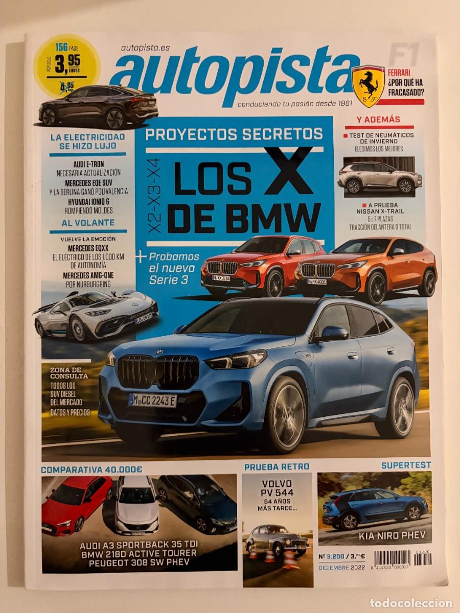 Coches: AUTOPISTA. N&ordm; 3200. DICIEMBRE 2023. AUDI A3 SPORTBACK 2.0 TDI. AUDI 18 E-TRON. LEER