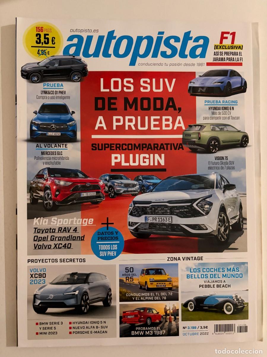 Coches: AUTOPISTA. N&ordm; 3198. OCTUBRE 2022. ALFA SUV EL&Eacute;CTRICO. BMW M3. BUGATTI MISTRAL. LEER