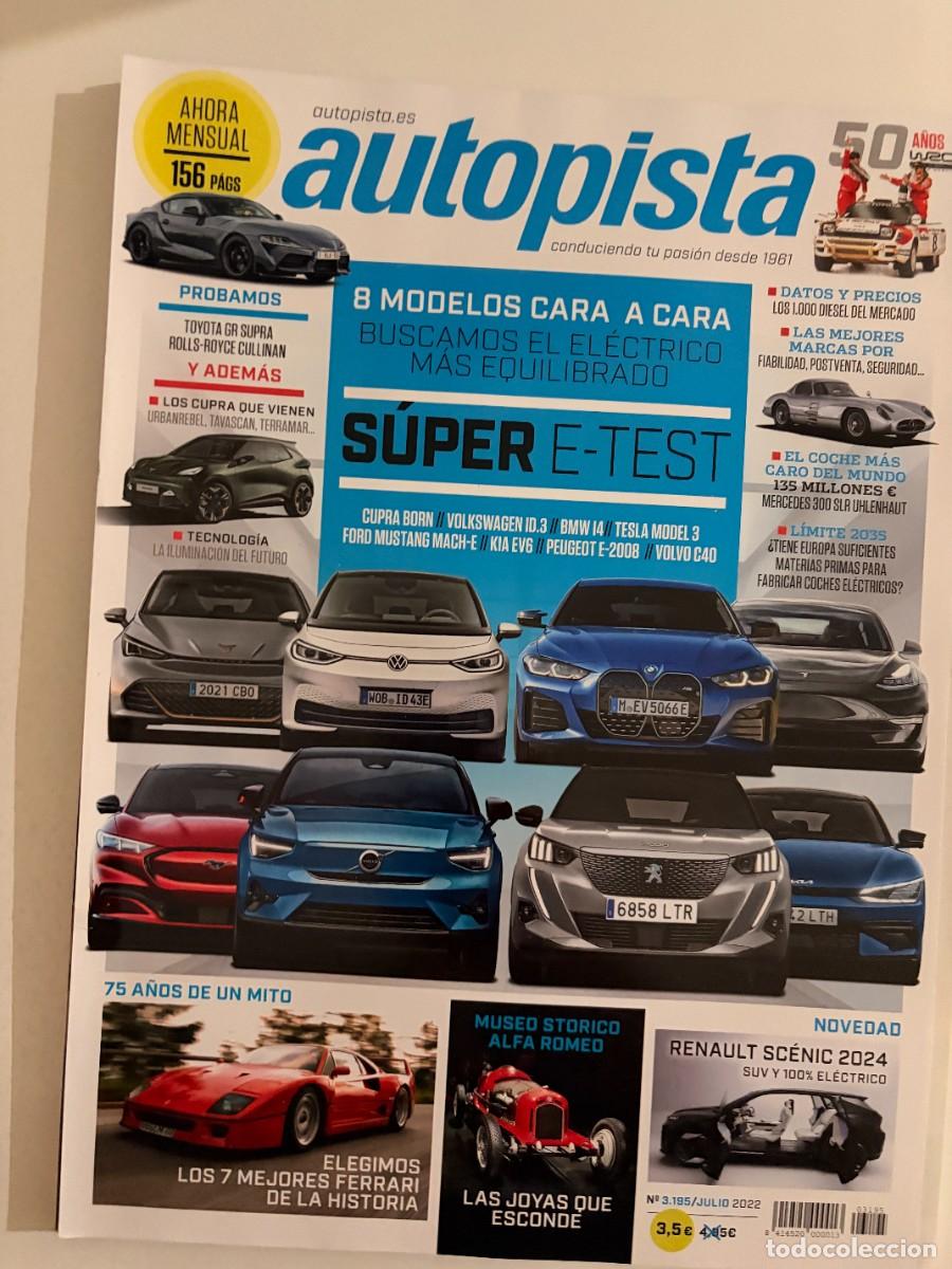Coches: AUTOPISTA. N&ordm; 3195. JULIO 2022. BMW I4. CUPRA BORN. CUPRA TERRAMAR. RENAULT SCENIC VISION. LEER