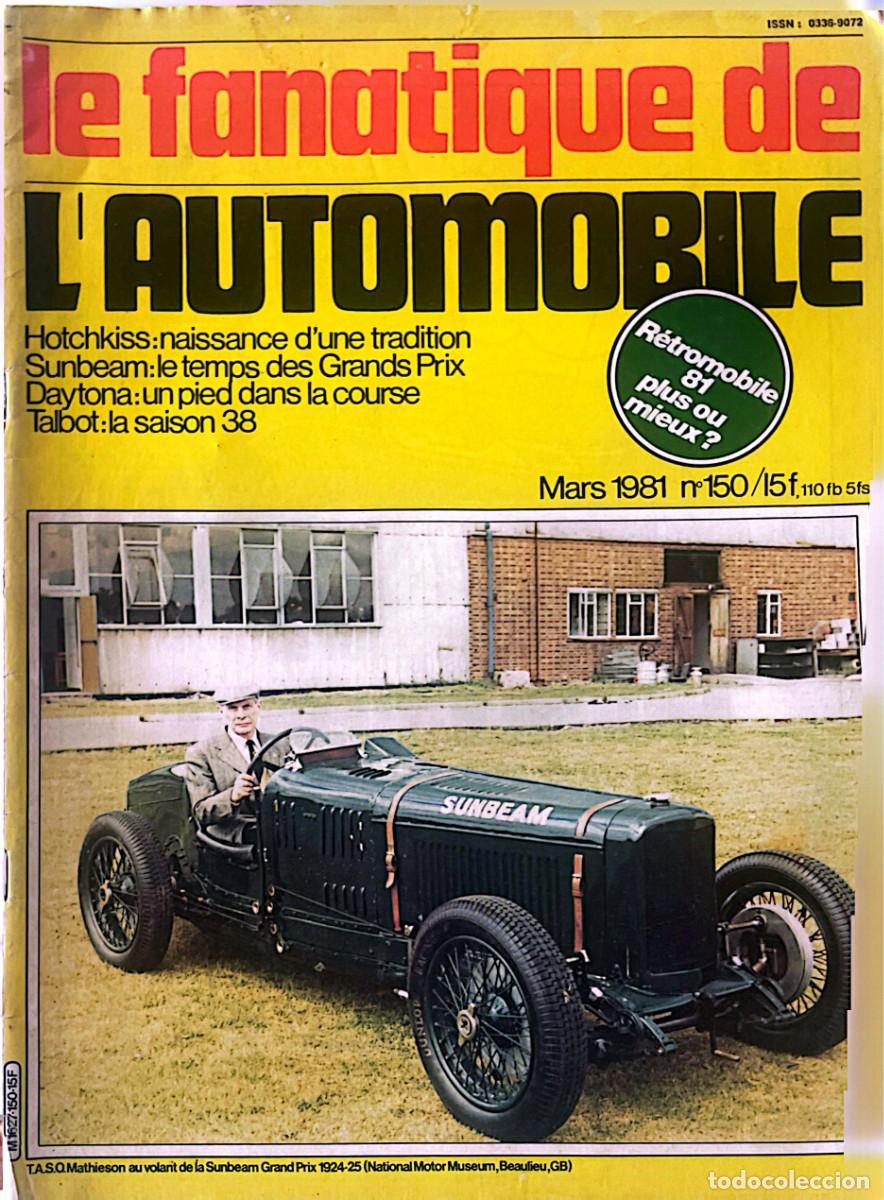 Coches: L&acute;ALBUM DU FANATIQUE L&acute;AUTOMOBILE. TALBOT. SUNBEAM. FERRARI