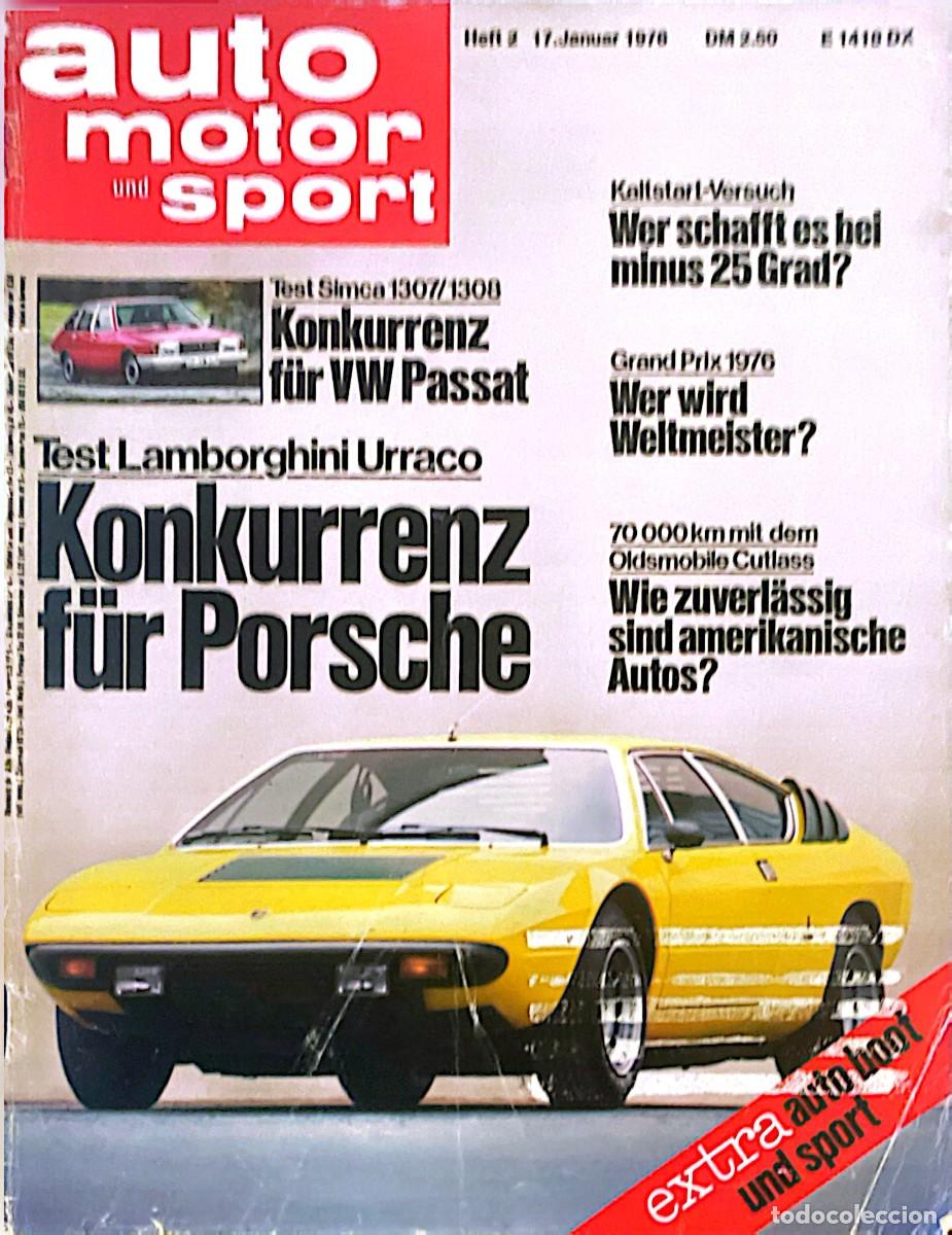 Coches: AUTO MOTOR UND SPORT. LAMBORGHINI URRACO. SIMCA 1307