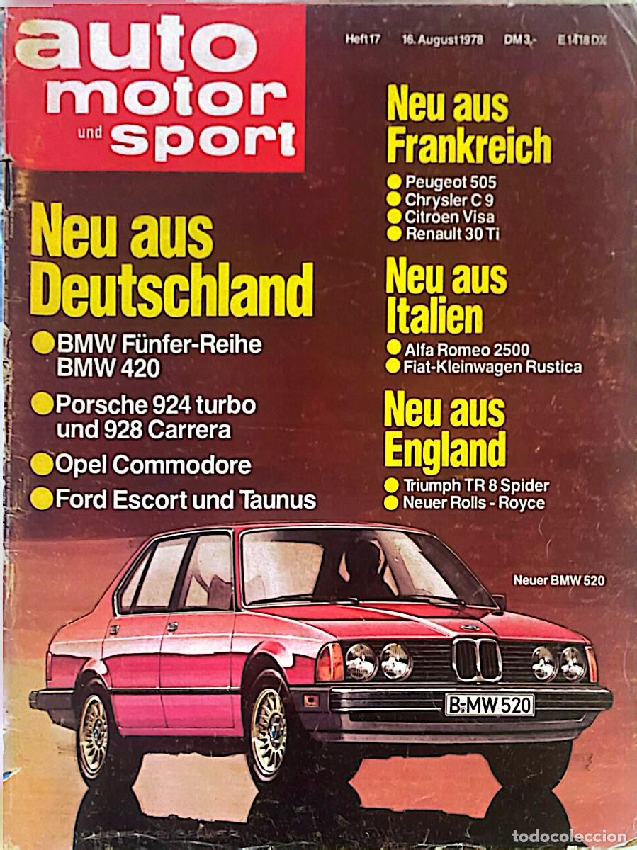 Coches: AUTO MOTOR UND SPORT. BMW. CHRYSLER. CITR&Ouml;EN. RENAULT