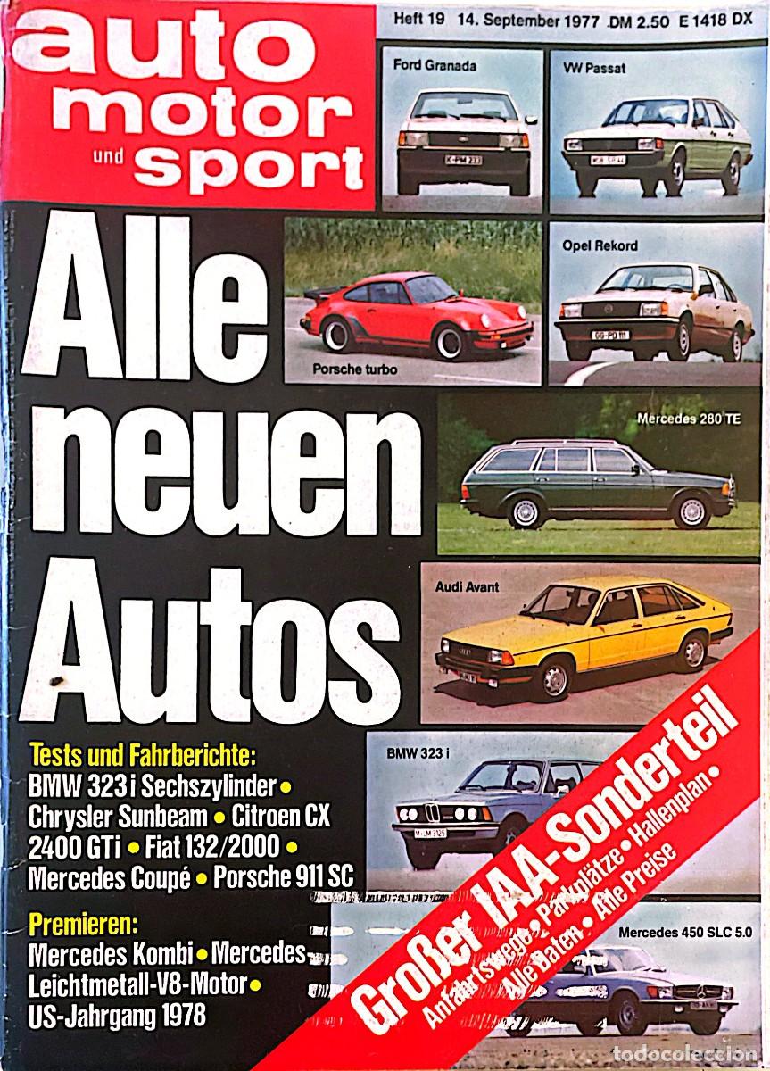 Coches: AUTO MOTOR UND SPORT. AUDI. MERCEDES. CHRYSLER SUNBEAM