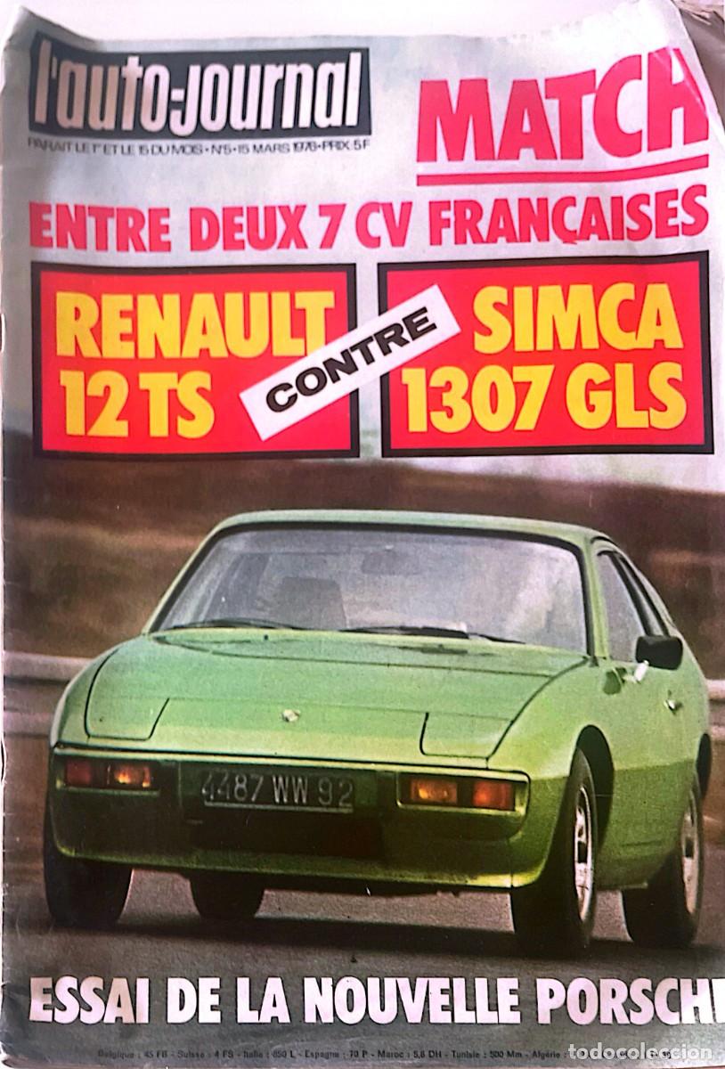 Coches: L&acute;AUTO-JOURNAL. PORSCHE. SIMCA. RENAULT