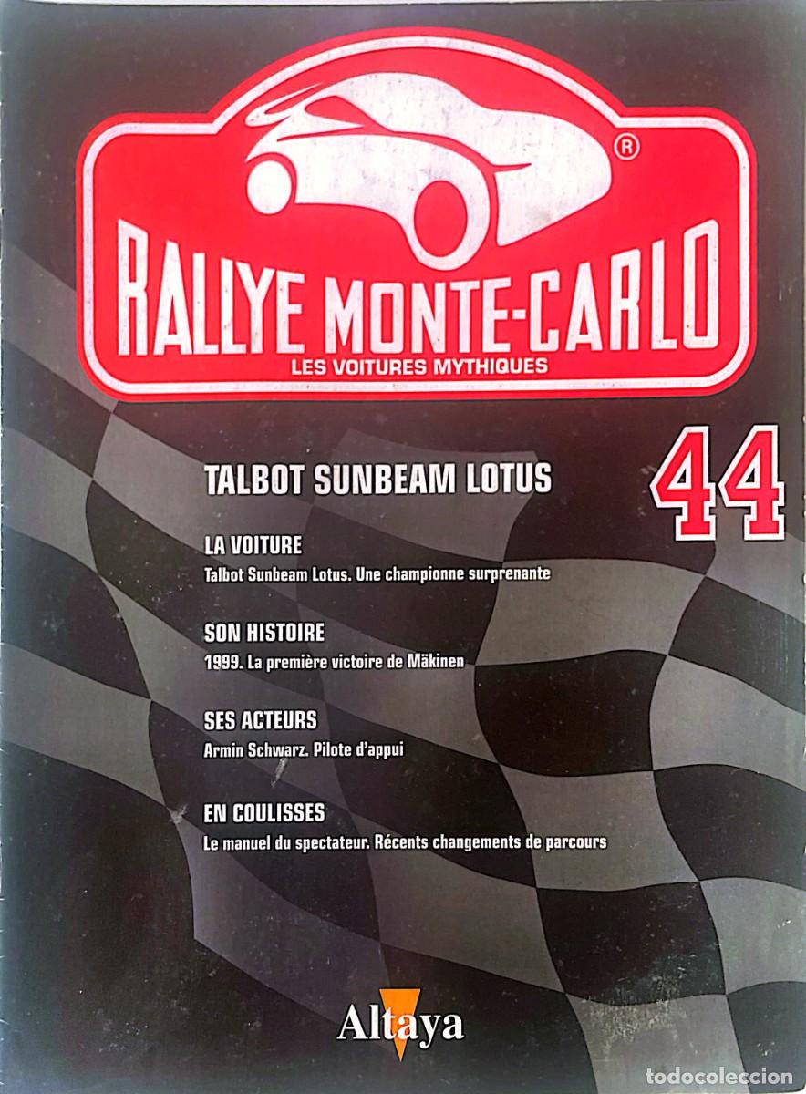 Coches: RALLYE MONTE-CARLO 44. TALBOT SUNBEAM LOTUS