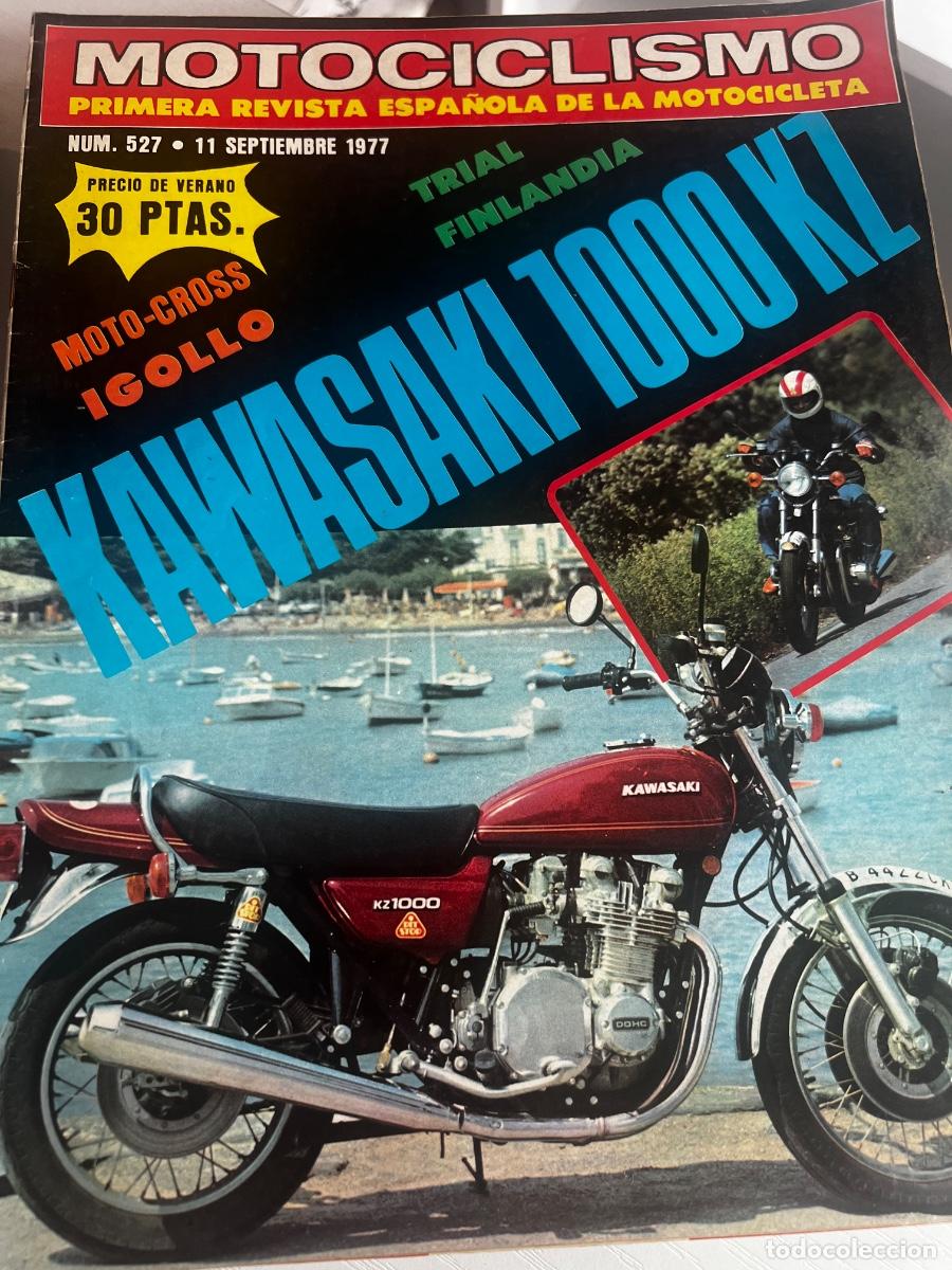 Coches: MOTOCICLISMO. N&ordm; 527. A&Ntilde;O 1977. KAWASAKI 1000 KZ. MOTO-CROSS IGOLLO. TRIAL FINLANDIA. LEER