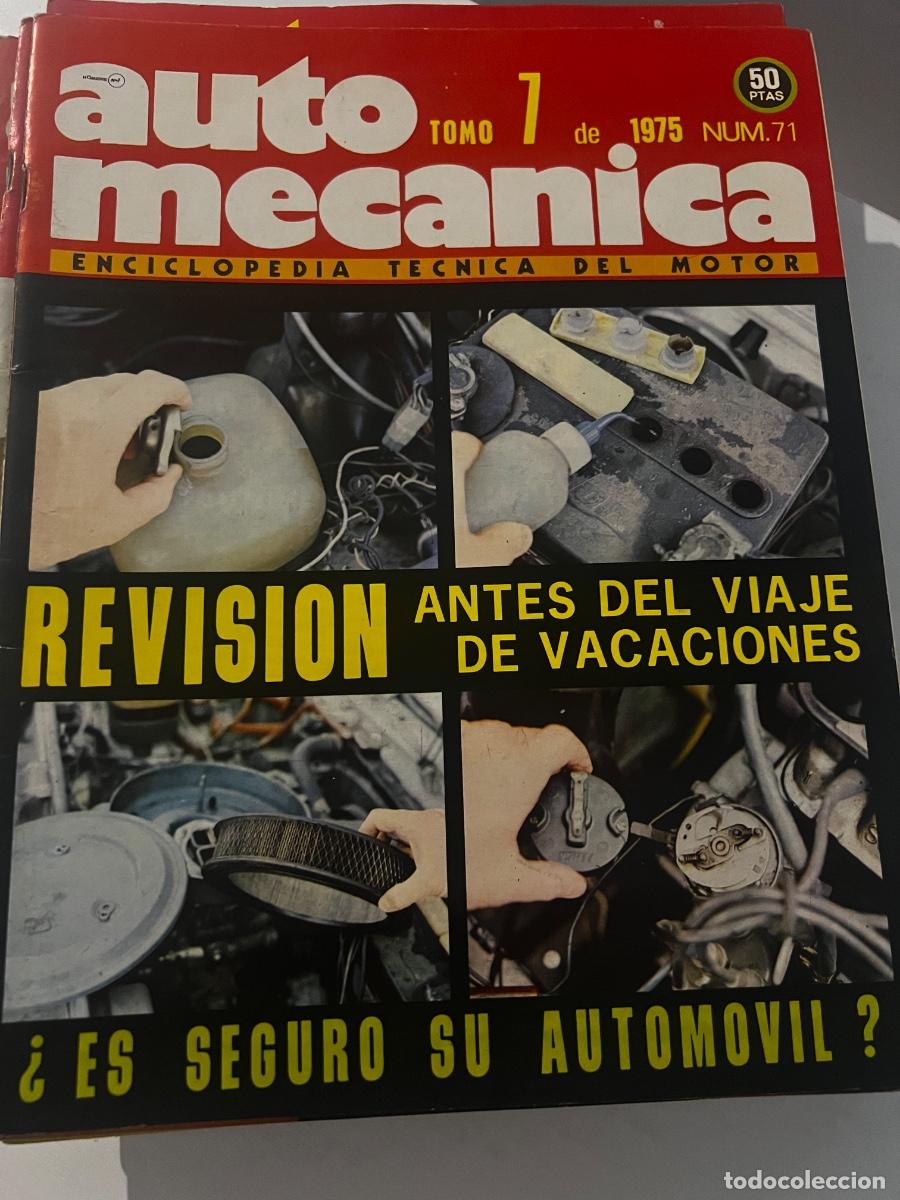 Coches: AUTO MEC&Aacute;NICA. N&ordm; 71. A&Ntilde;O 1975. MEJORAS PARA UN 600. SEAT 124: REVISI&Oacute;N T&Eacute;CNICA. DISTRIBUCI&Oacute;N.. LEER