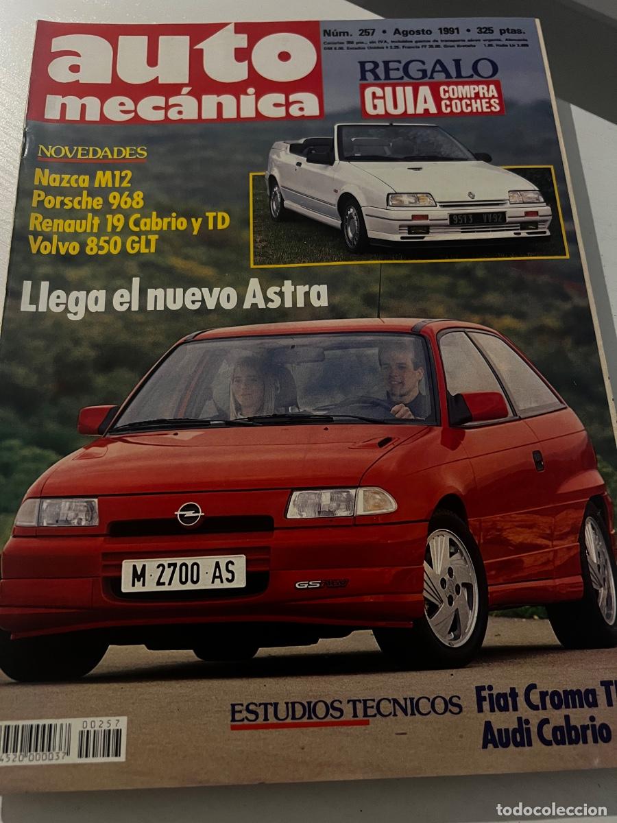 Coches: AUTO MECANICA. N&ordm; 257. A&Ntilde;O 1991. NAZCA M12. PORSCHE 968. RENAULT 19 CABRIO Y TD. VOLVO 850. LEER.