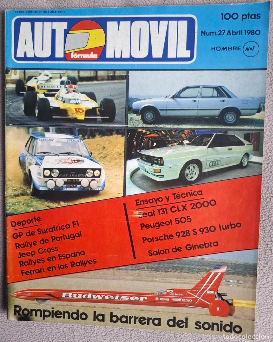 Coches: Revista Autom&oacute;vil N&ordm;27 abril de 1980