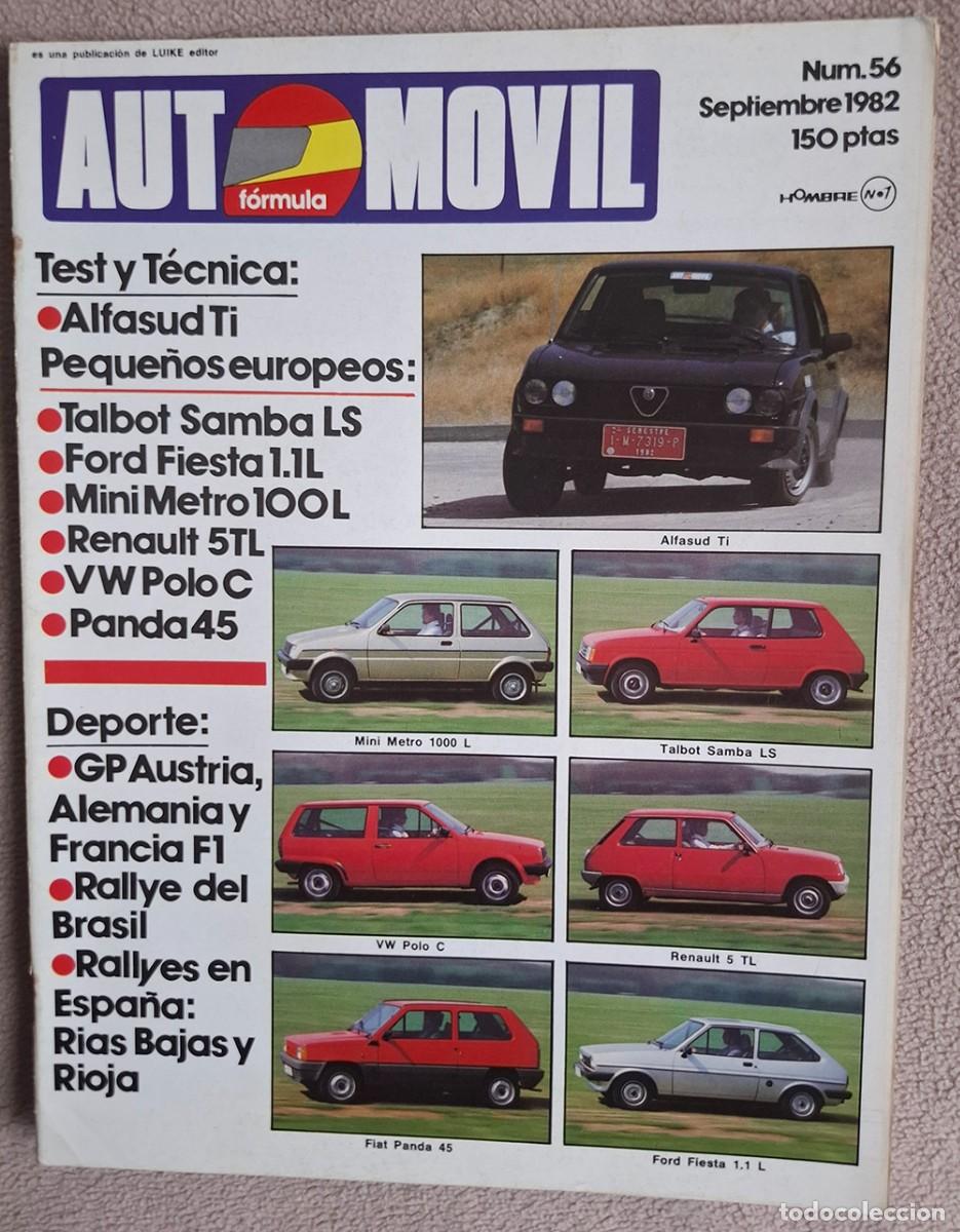 Coches: Revista Autom&oacute;vil N&ordm;56 septiembre 1982