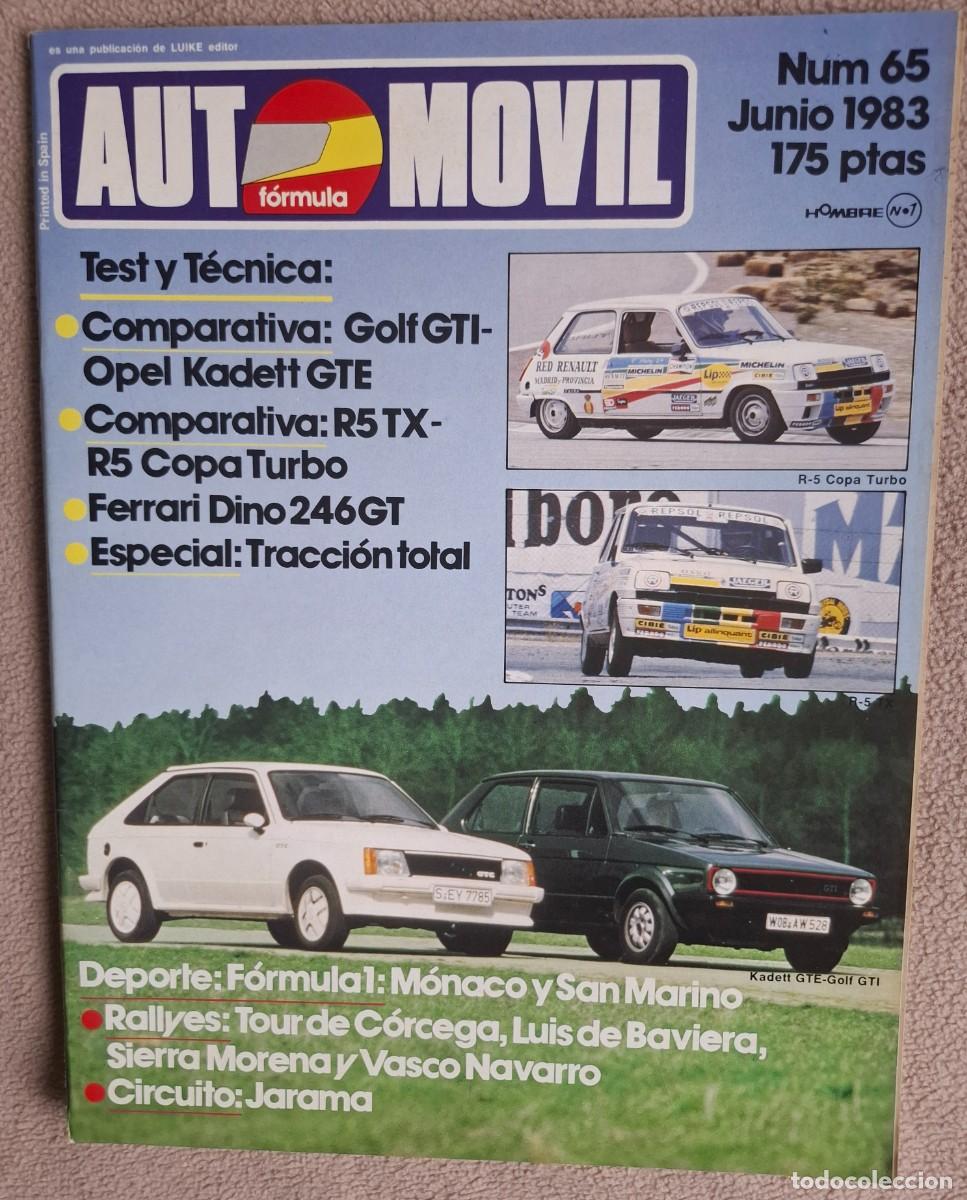 Coches: Revista Autom&oacute;vil N&ordm;65 junio de 1983