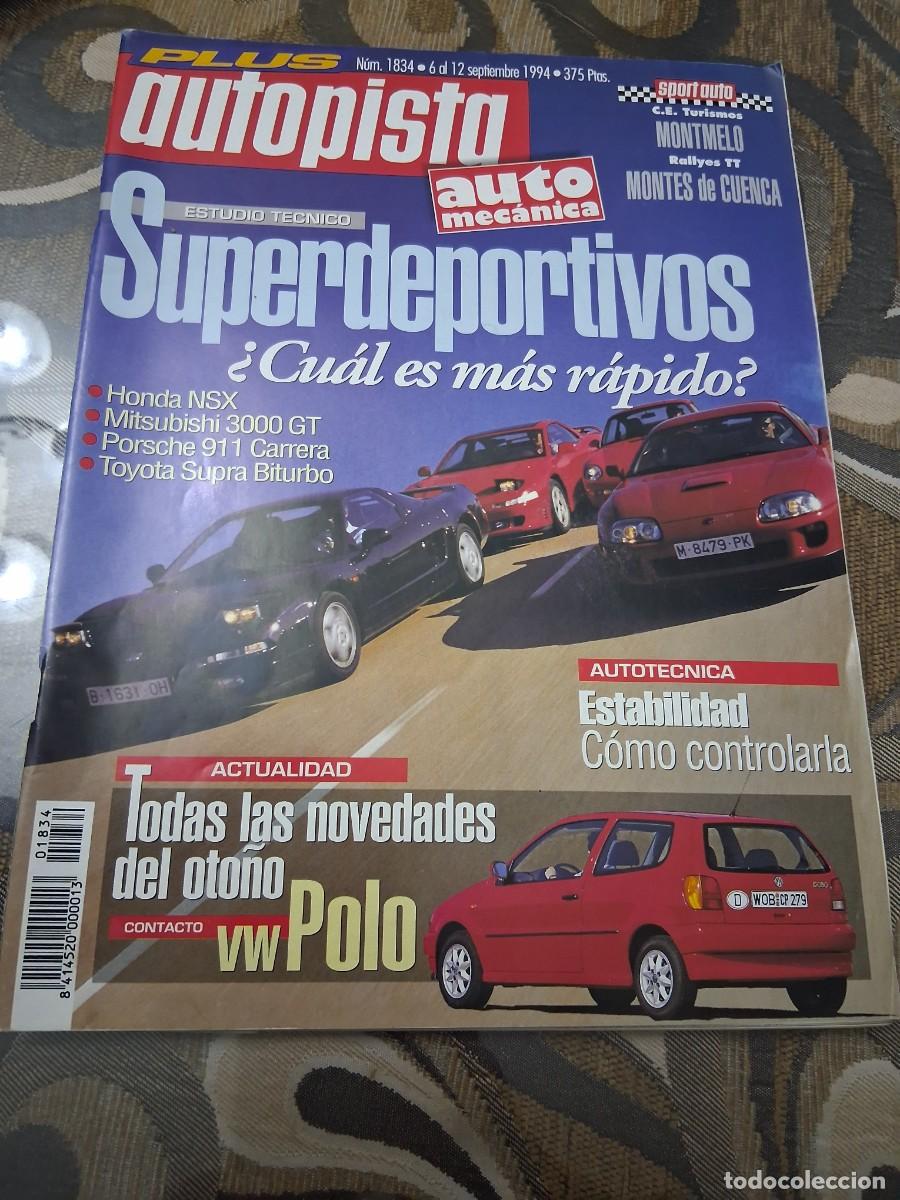 Coches: Revista coche autopista 1834 Honda NSX Mitsubishi 3000 GT Porsche 911 Toyota Supra Maseratti